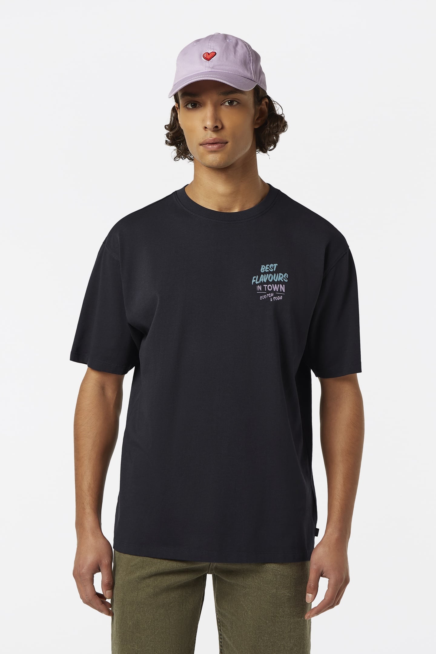 RELAXED-FIT FRONT AND BACK ARTWORK T-SHIRT WASHED BLACK 1