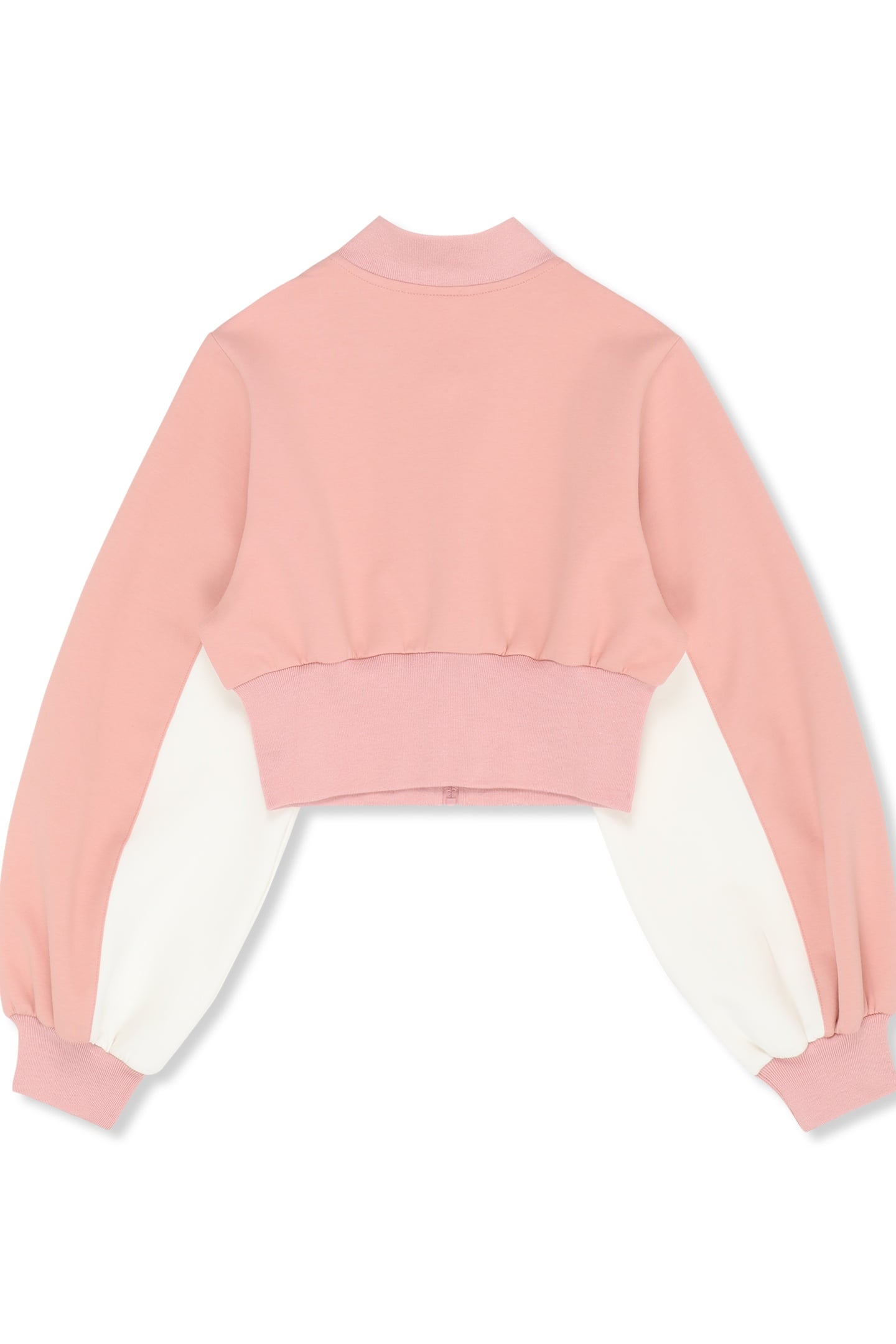 LECORE HIGH RIB SCUBA TRACK JACKET MELLOW ROSE-EGRET 2