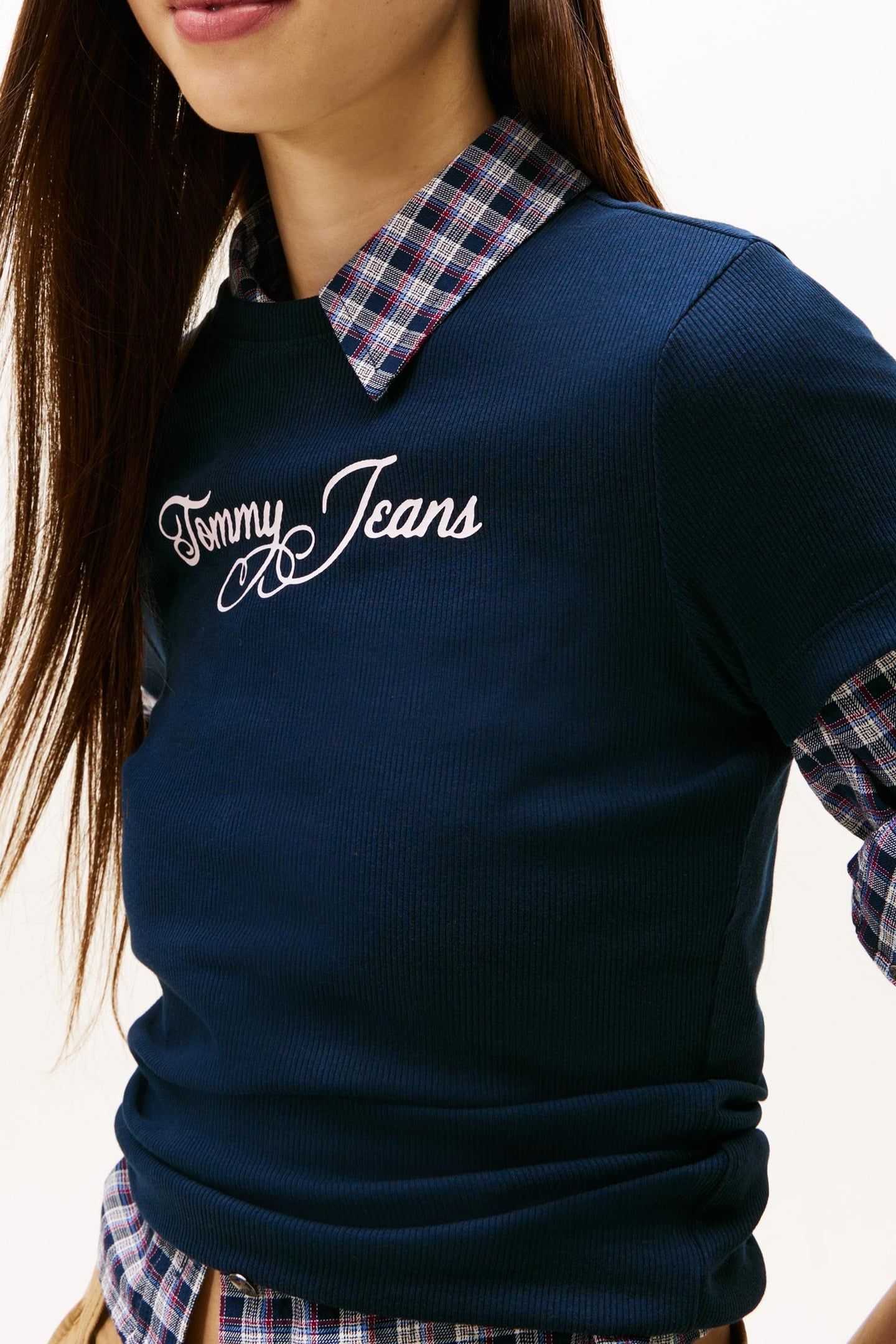 SLIM ESSENTIAL LOGO T-SHIRT DARK NIGHT NAVY 5