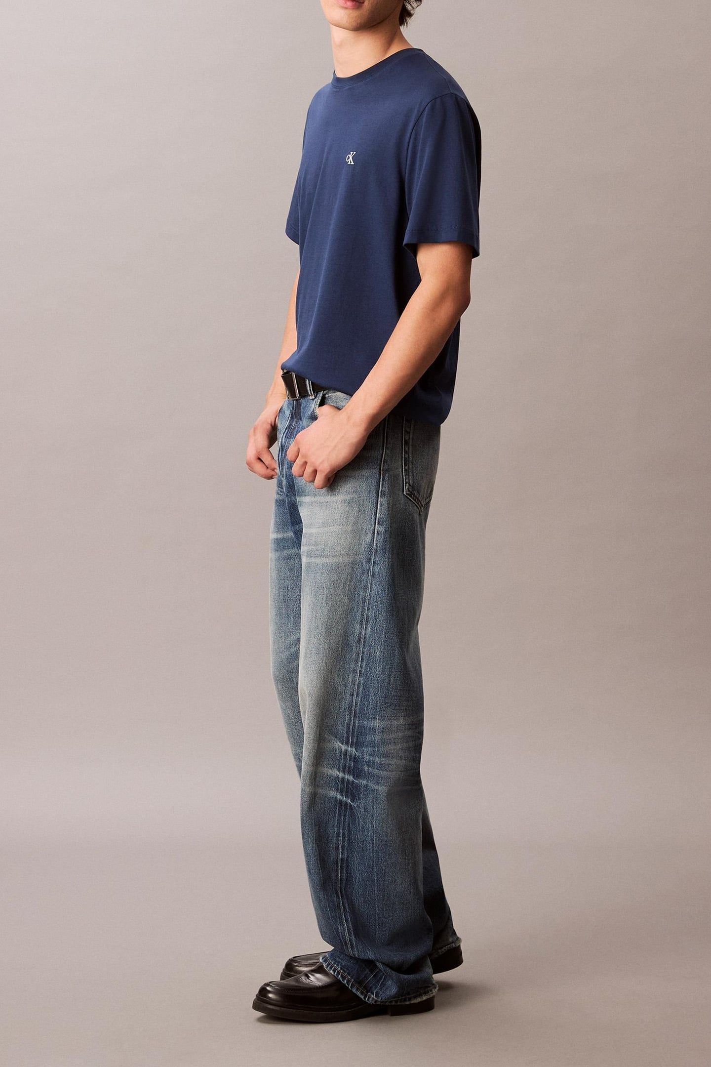 SS EASY MONOGRAM TEE BLUE JEAN 4