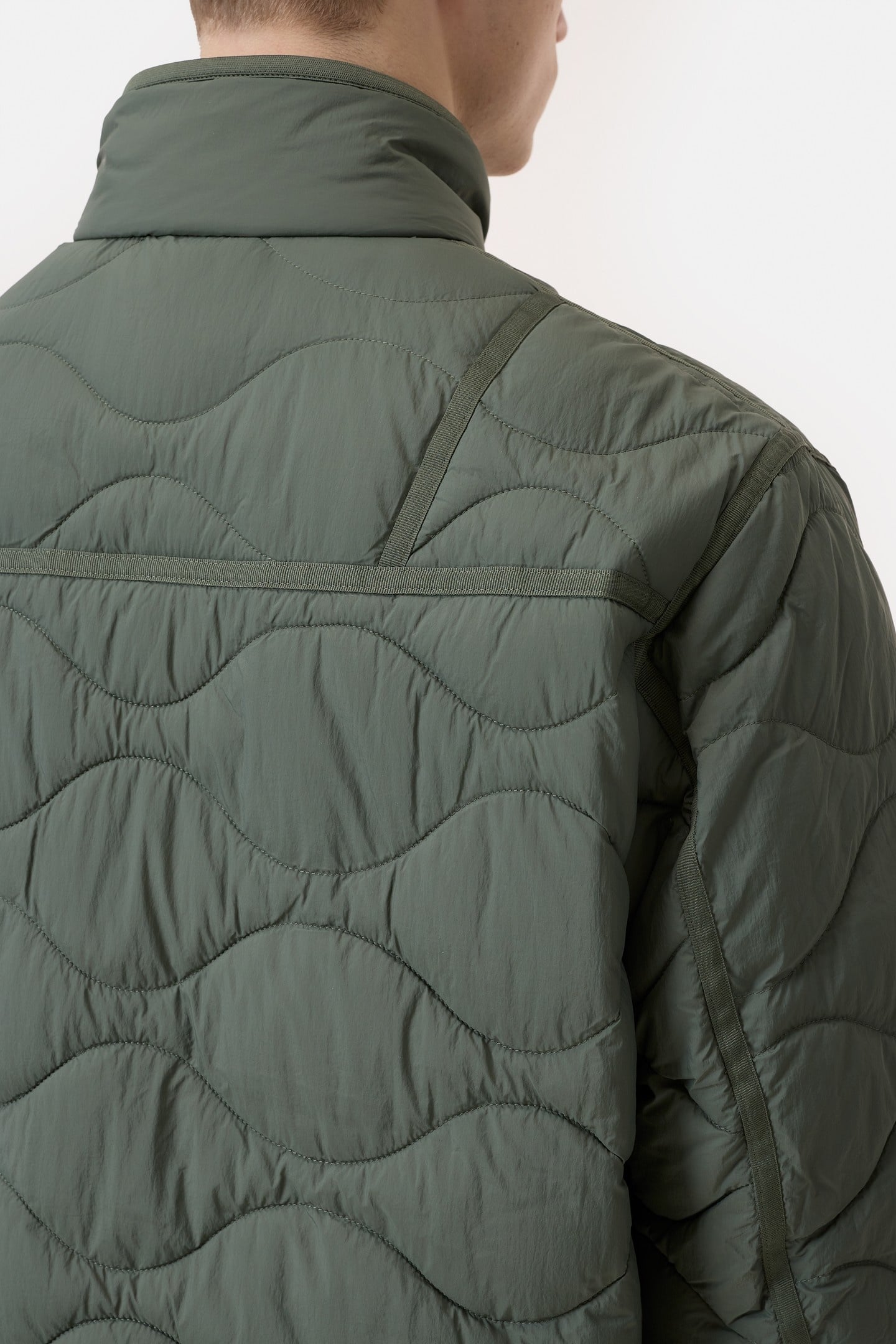 QUILTED JACKET OLIVE GREEN 3