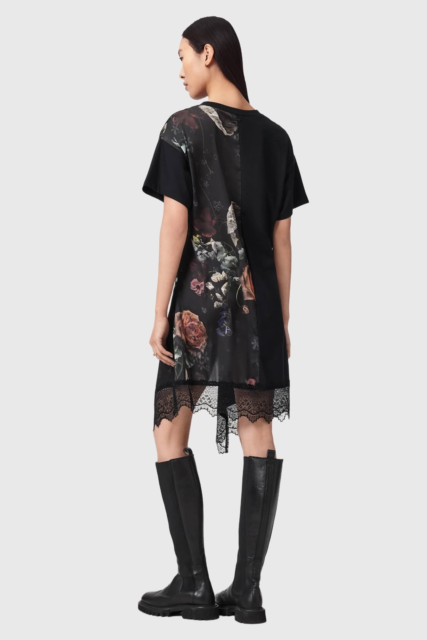 LANA LACE DRESS HAZE BLACK 4