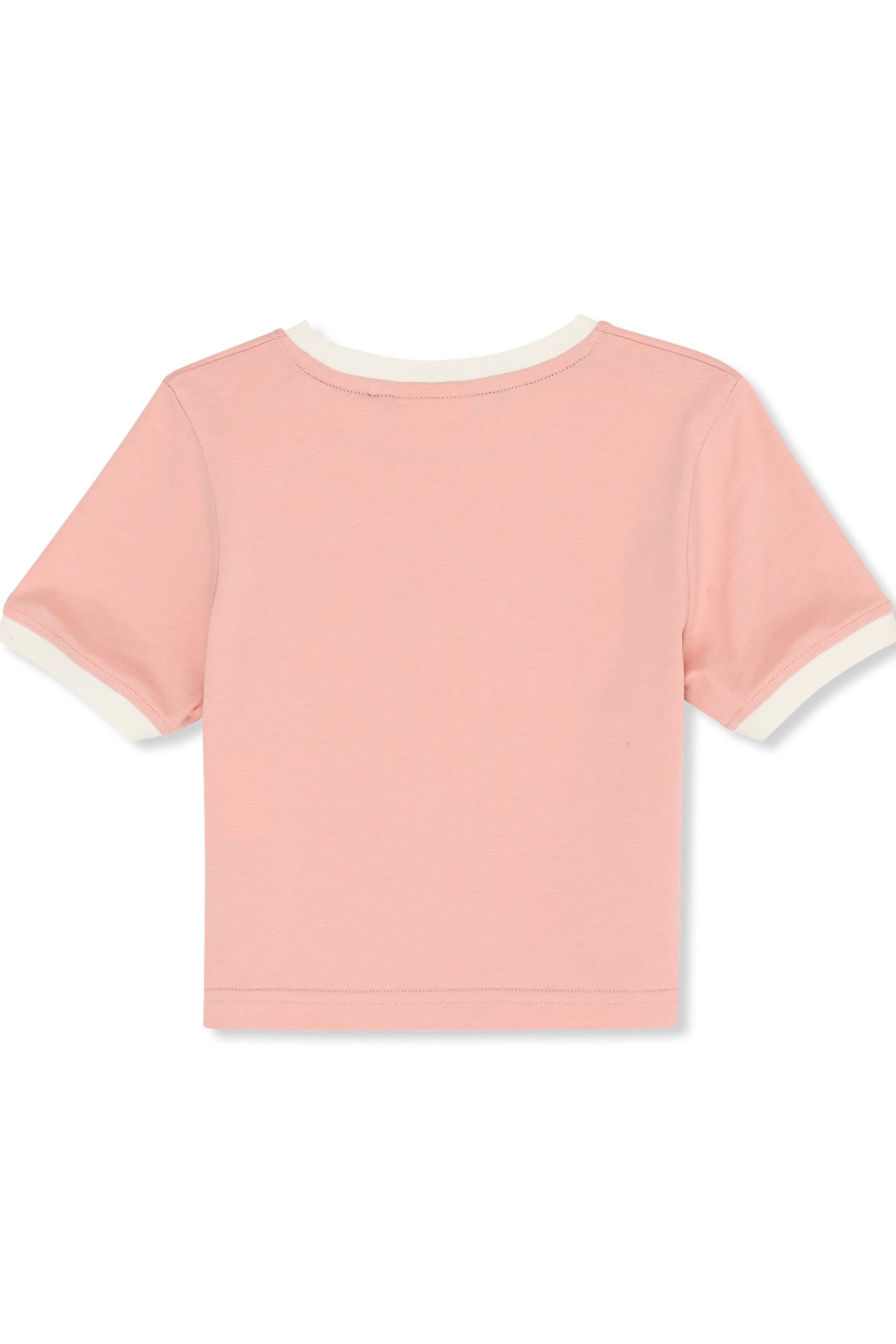 PRATOLINO CROPPED RINGER T-SHIRT MELLOW ROSE-EGRET 2