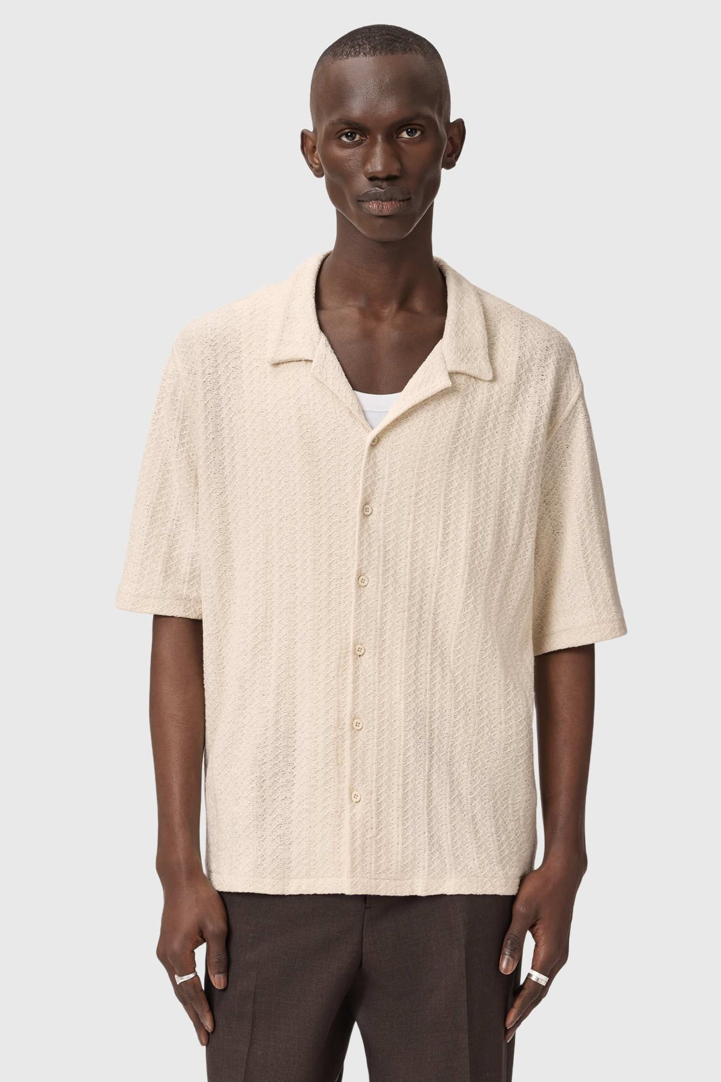 TRACE SS SHIRT COTTAGE WHITE 1