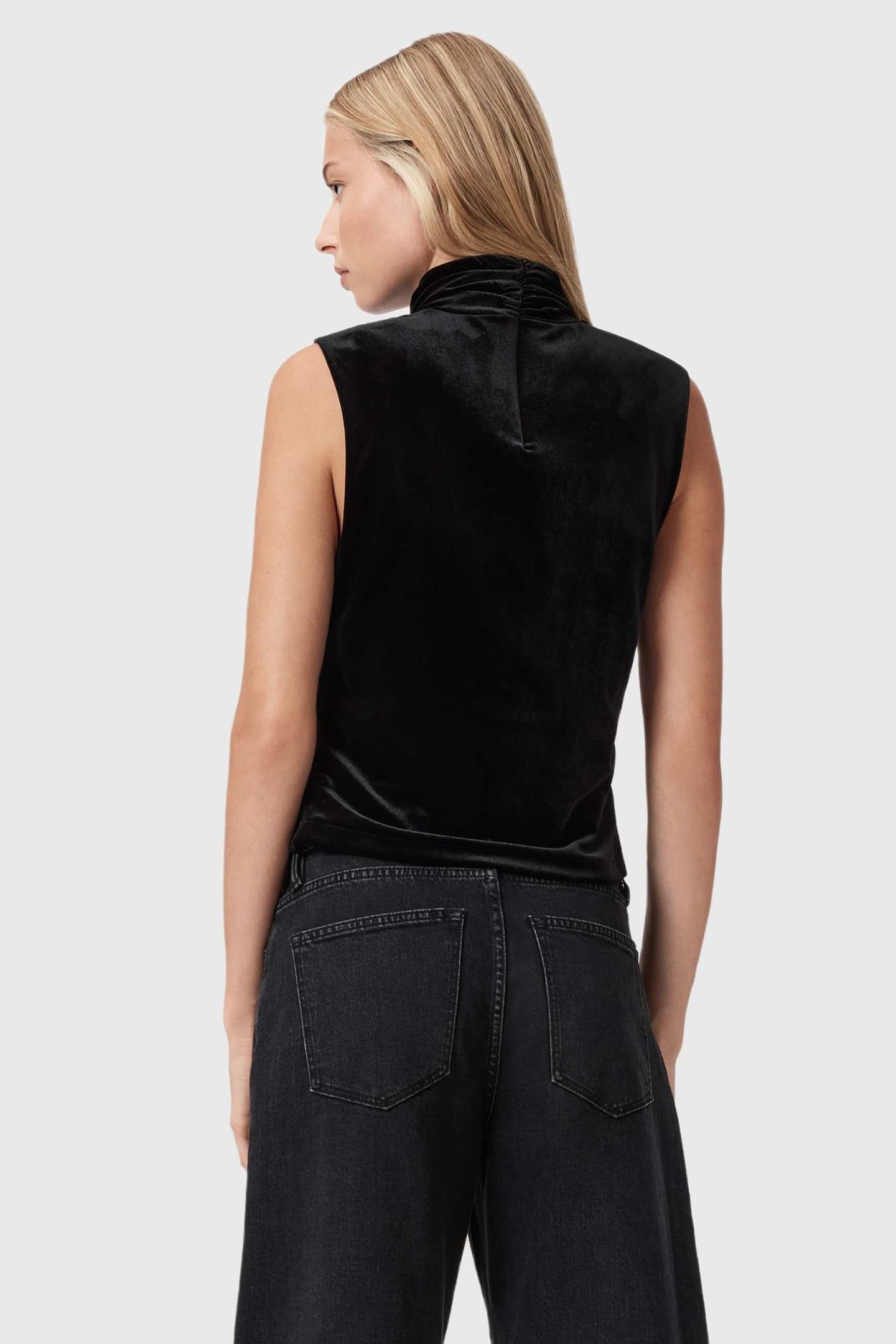 TIA VELVET SS TOP BLACK 6