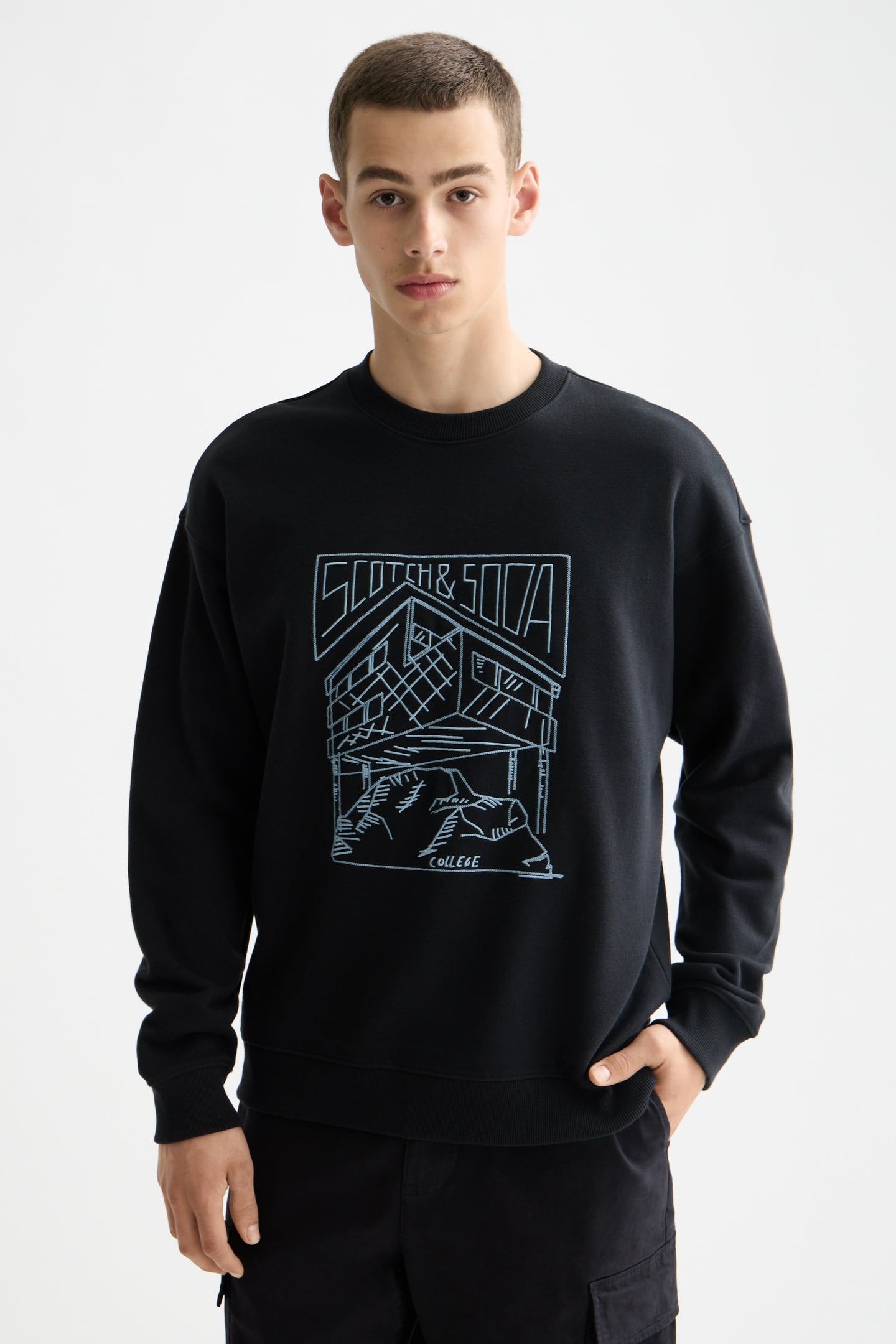 CHEST LOGO SWEATSHIRT METEORITE 2