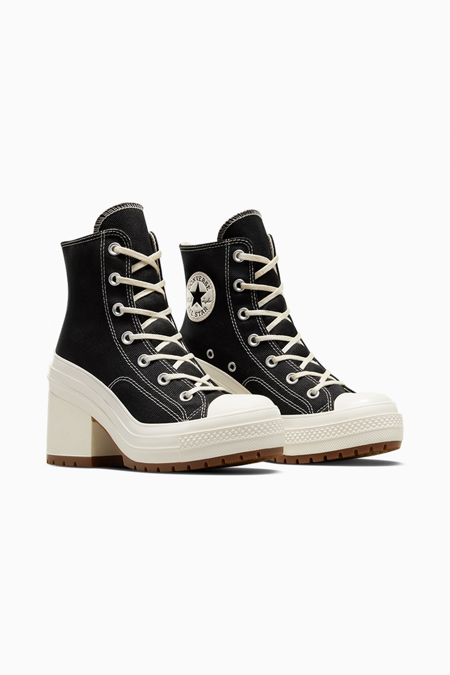UNISEX CHUCK 70 DE LUXE HEEL HI BLACK/EGRET 3
