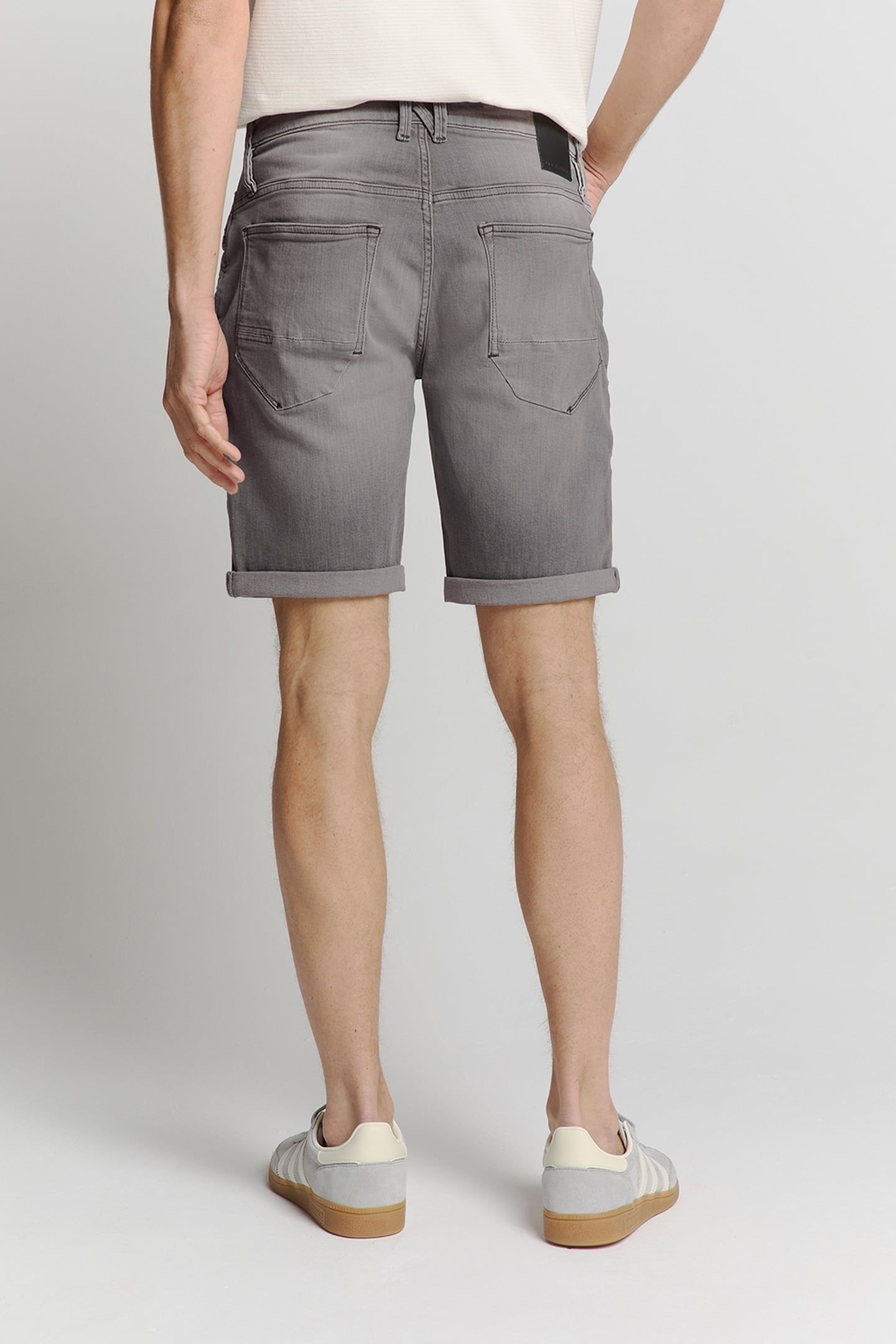 SHORT DENIM STRETCH GREY DENIM 3