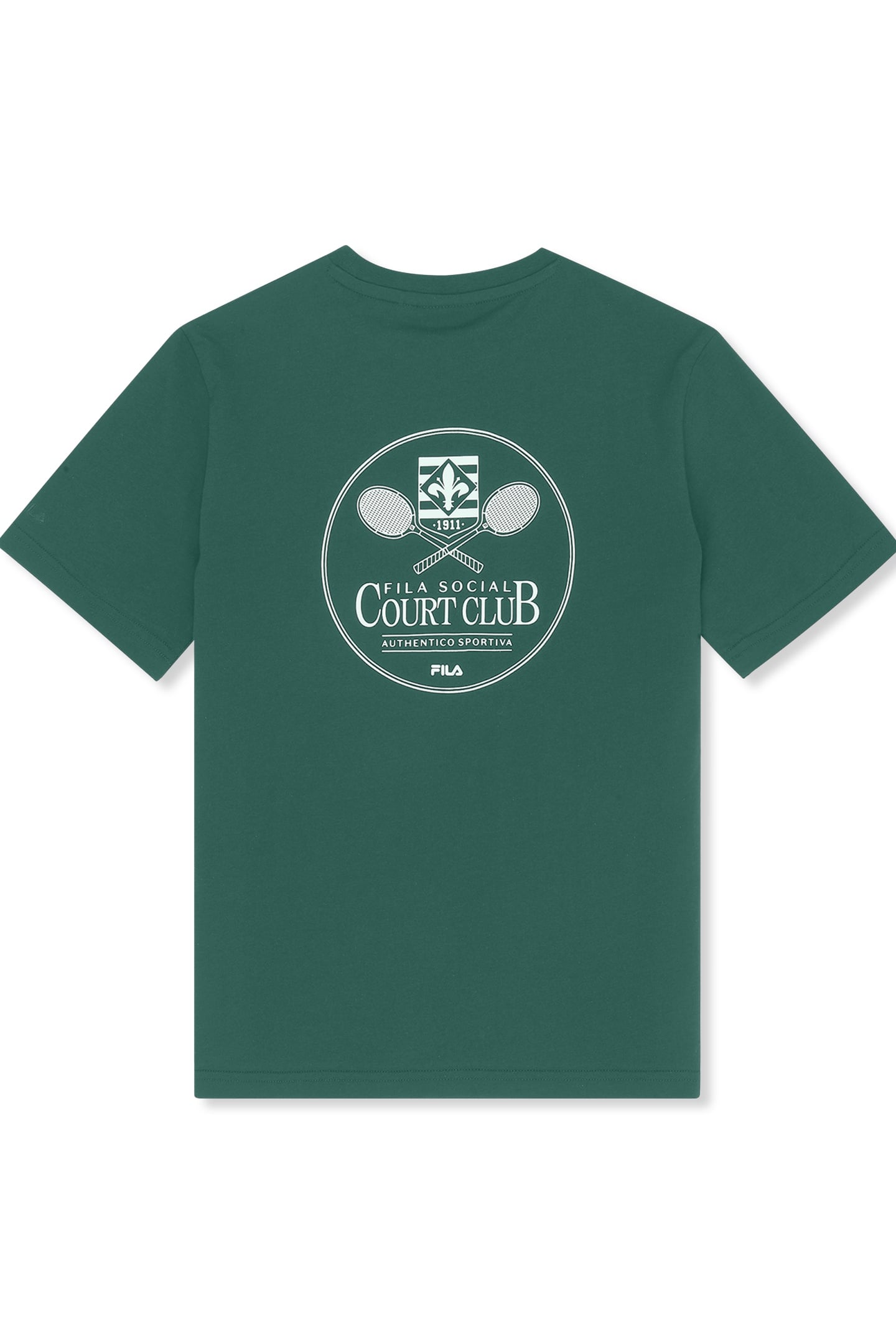 MONTANELLI LOOSE GRAPHIC T-SHIRT POSY GREEN 2