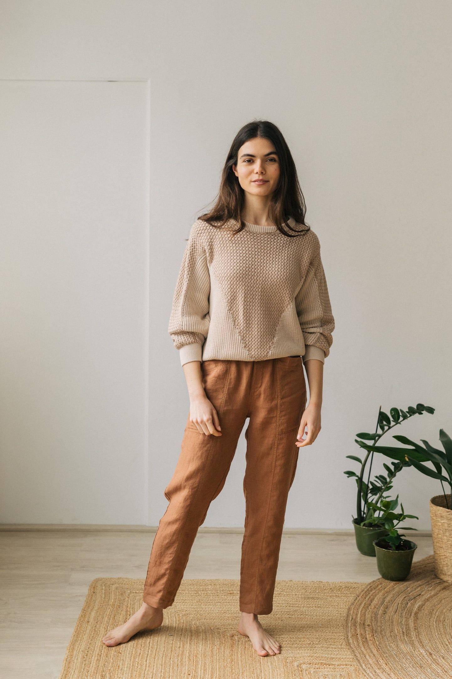BACALAR PANTS CHESTNUT 1