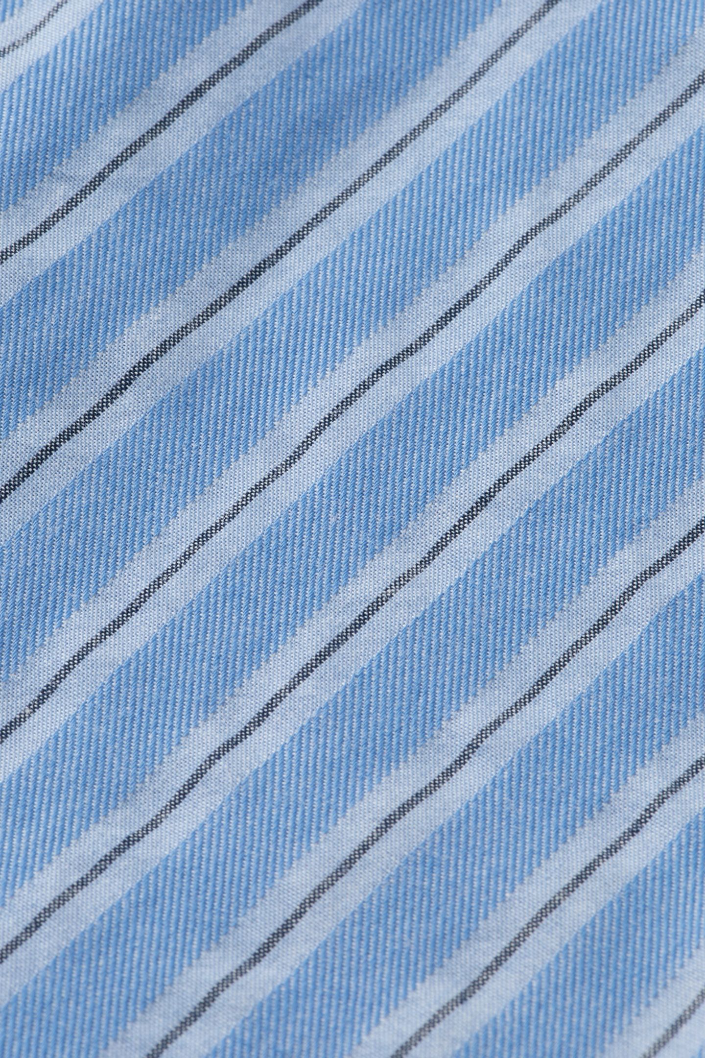 BOY REGULAR-FIT CLASSIC YARN-DYED SHIRT BLUE/ AGATE GREEN ST 3