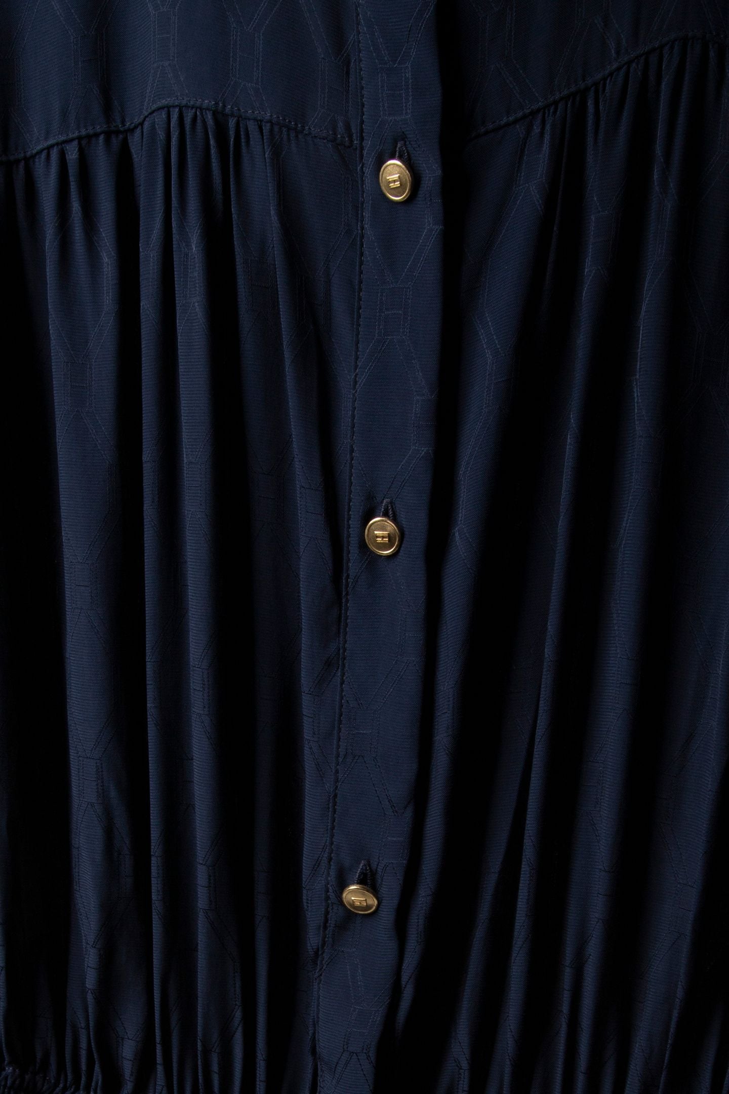 FLUID JACQUARD DRESS DARK NIGHT NAVY 4