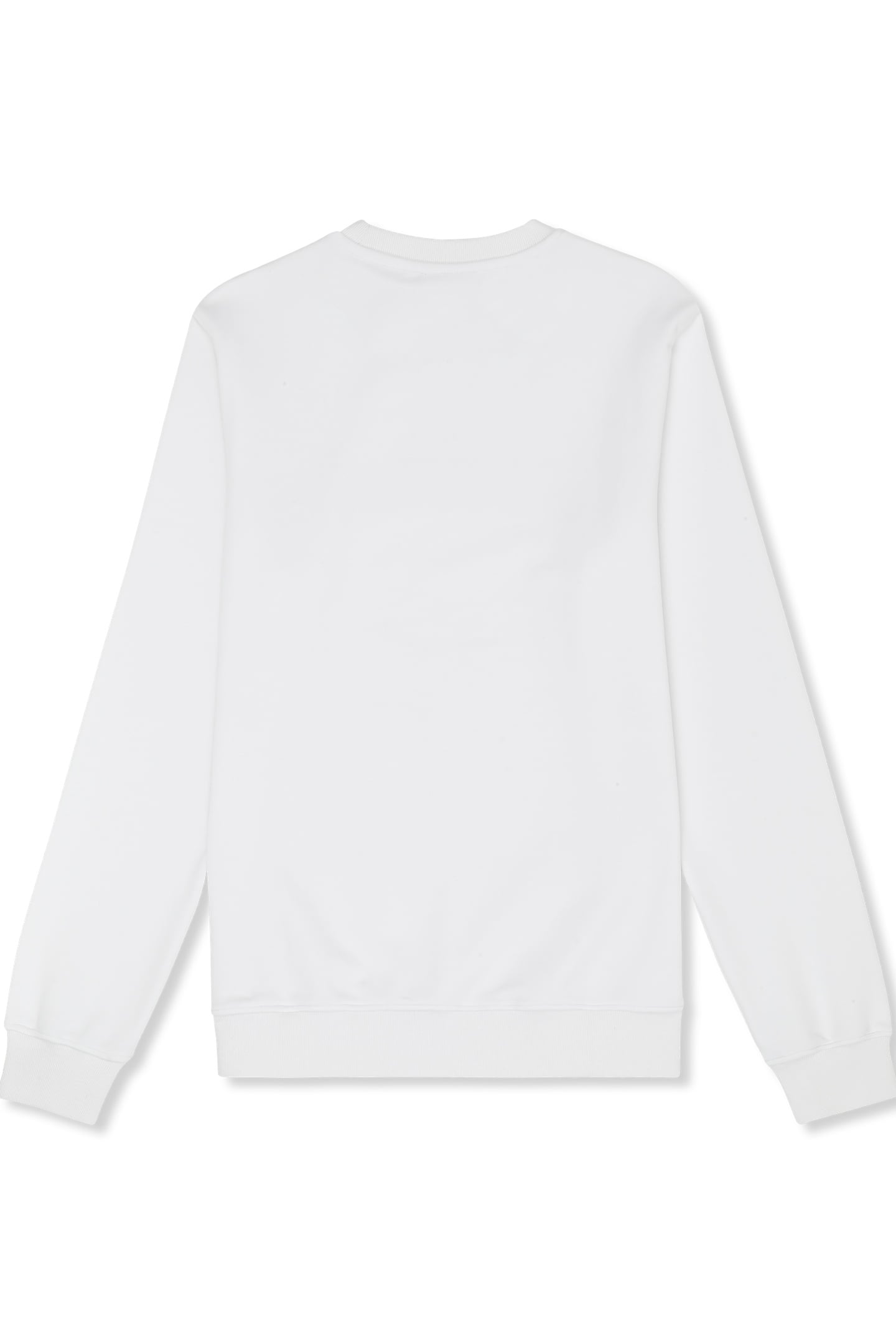 SAGANO REGULAR TAPED CREWNECK SWEATSHIRT BRIGHT WHITE 5