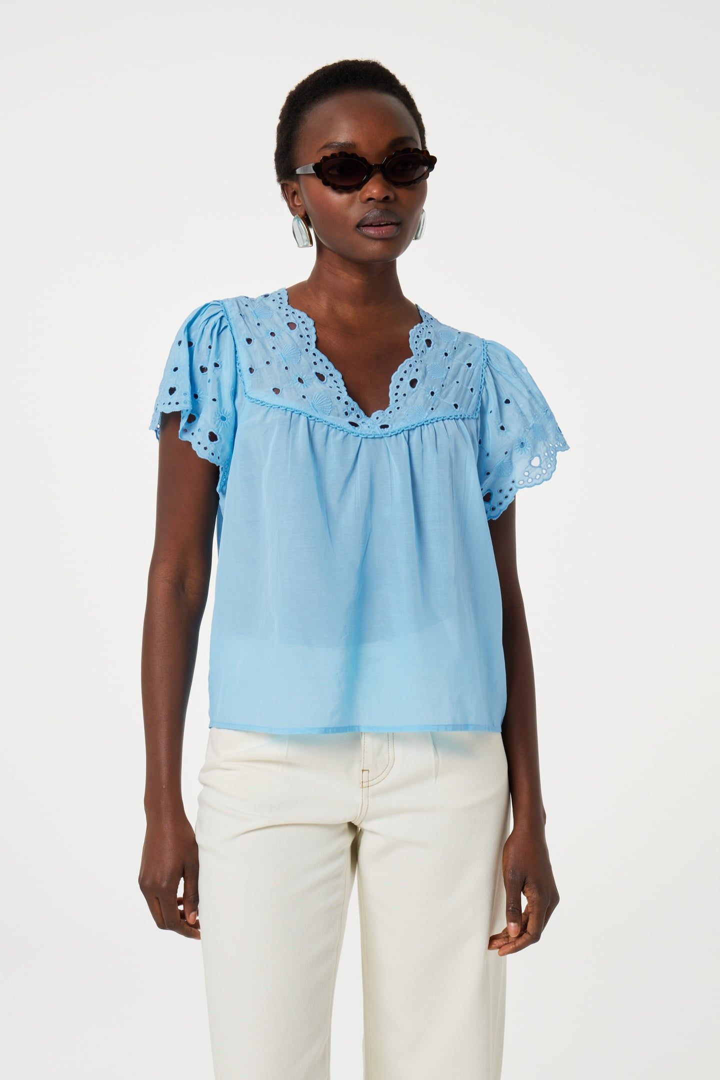 KRISTIN TOP POOL BLUE 1