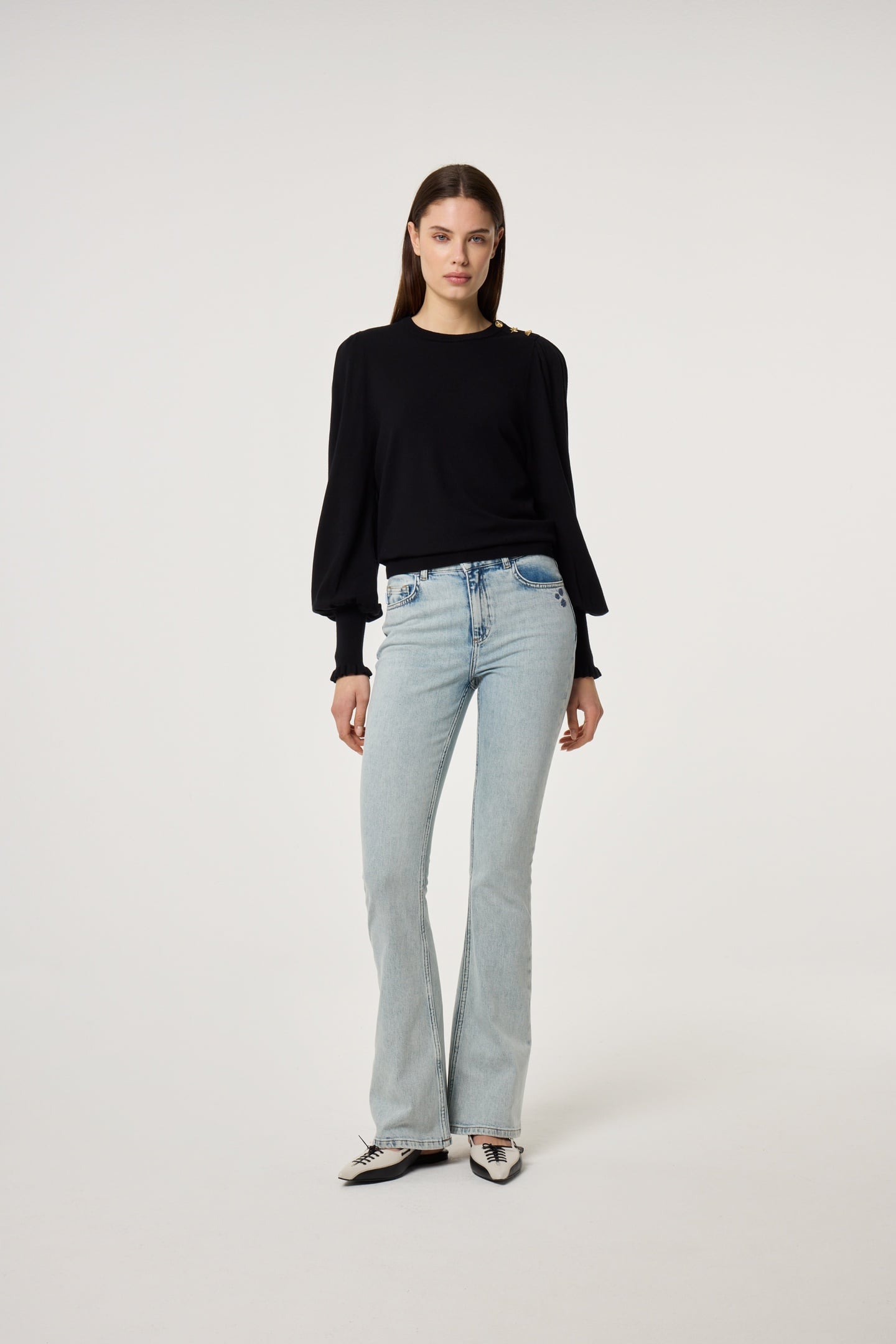 EVA FLARE JEANS LIGHT BLUE 1