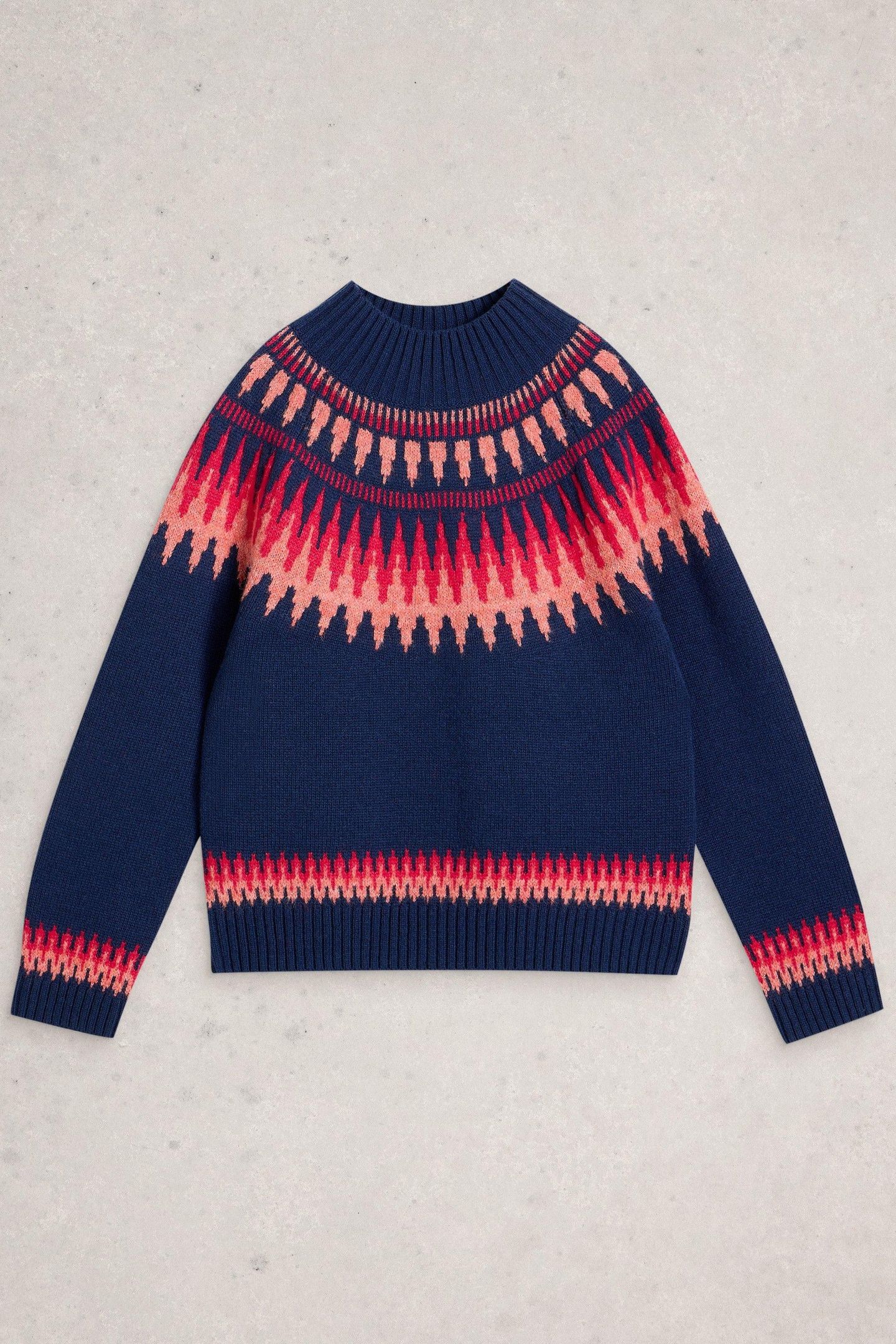 FIONA FAIRISLE JUMPER NAVY MULTI 6