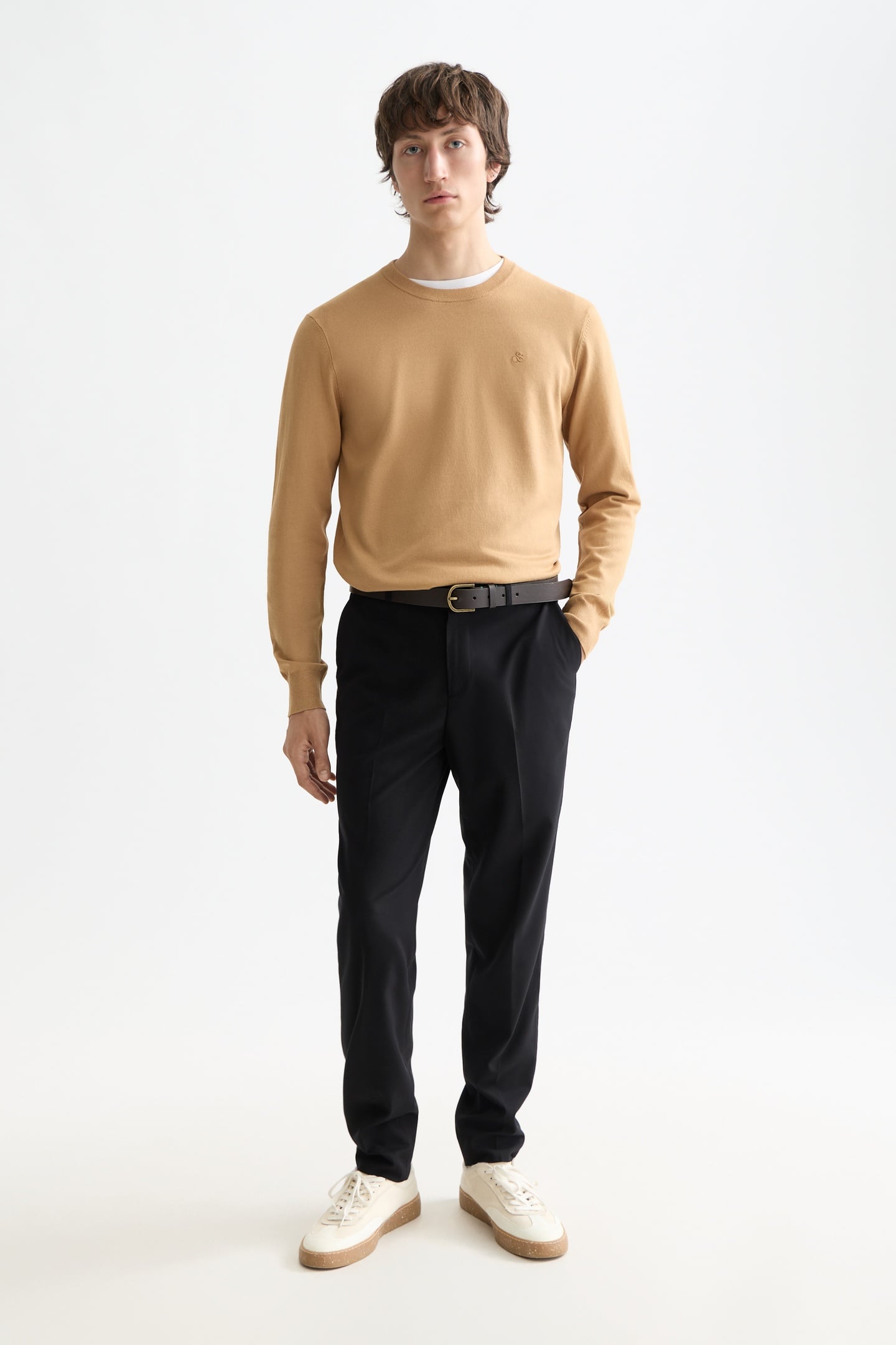 CORE - IRVING - COOL-WOOL BLEND CHINO BLACK 1