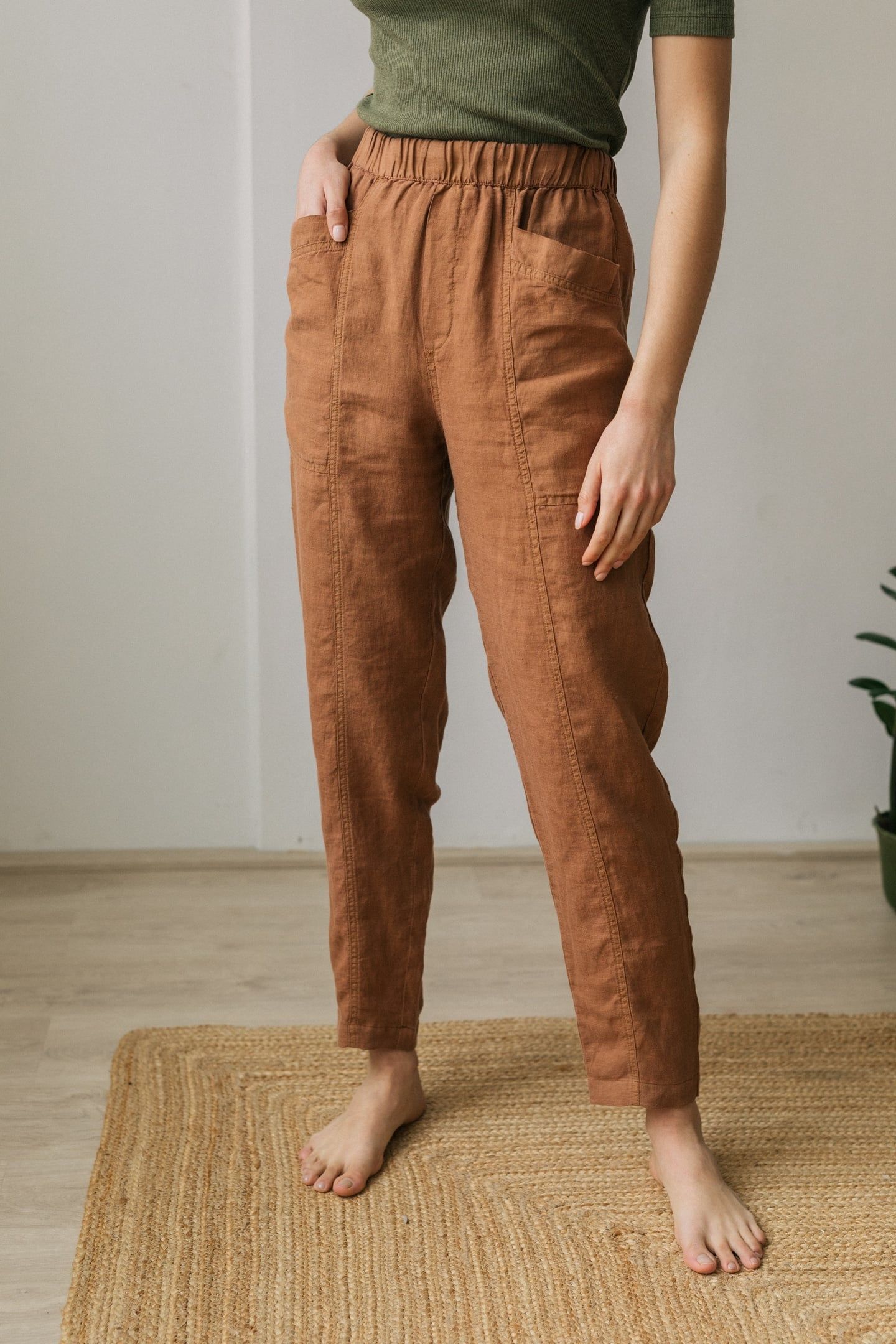BACALAR PANTS CHESTNUT 2