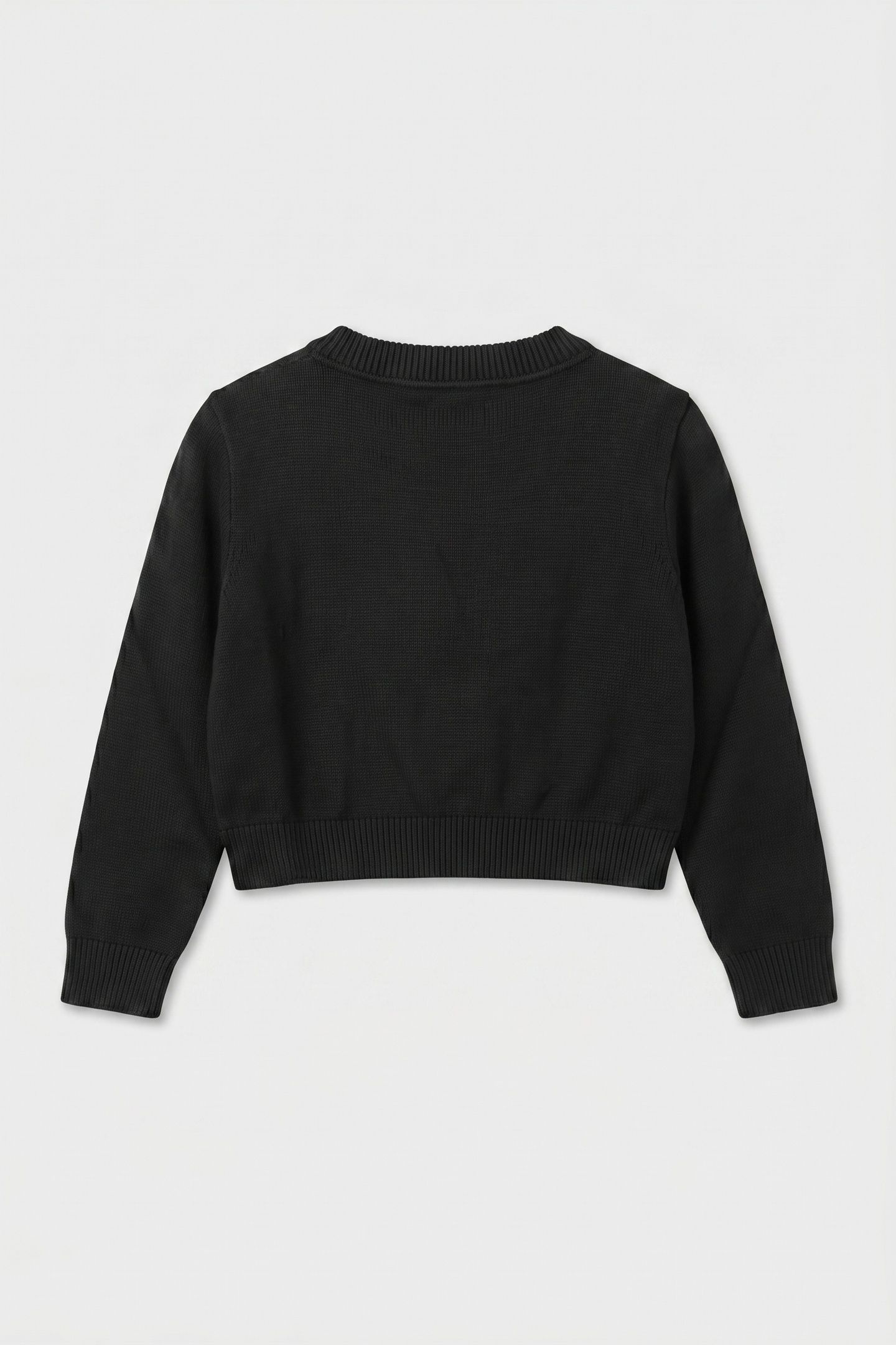 GIRLS MONOLOGO SWEATER BLACK 3