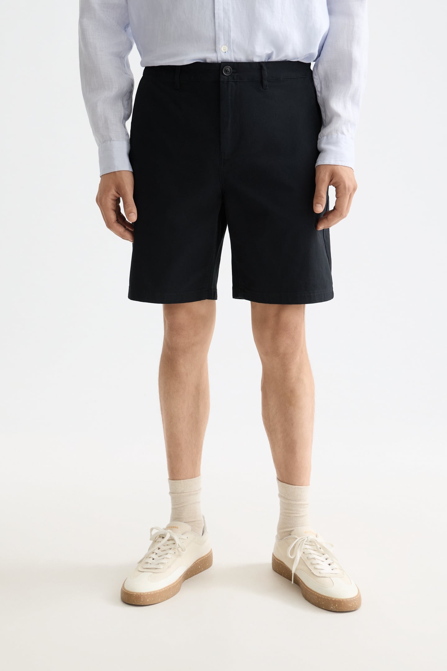 CORE STUART COTTON-BLEND TWILL REGULAR-FIT SHORT BLACK 2
