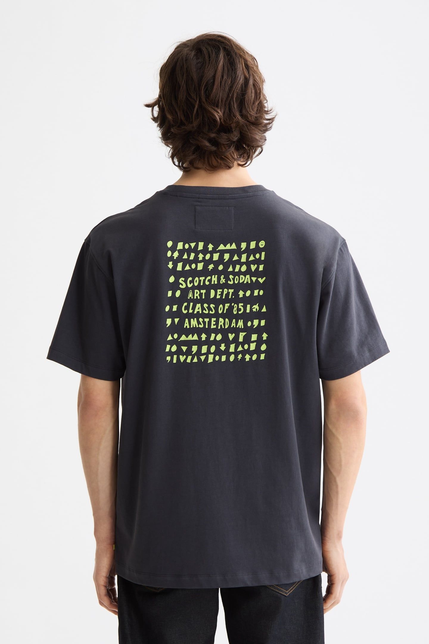 RELAXED-FIT ARTWORK T-SHIRT CHARCOAL ART 2