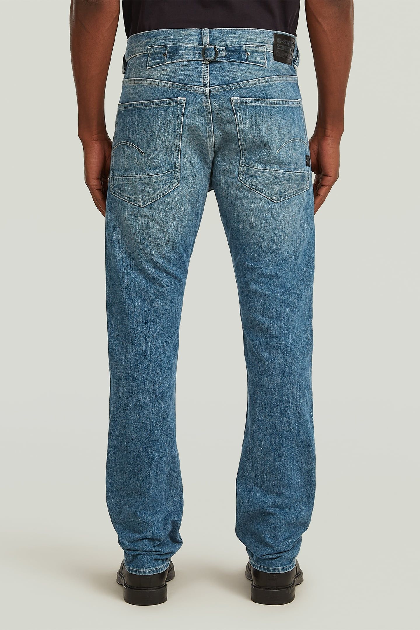 US FIRST CINCH TAPERED JEANS MEDIUM BLUE 2