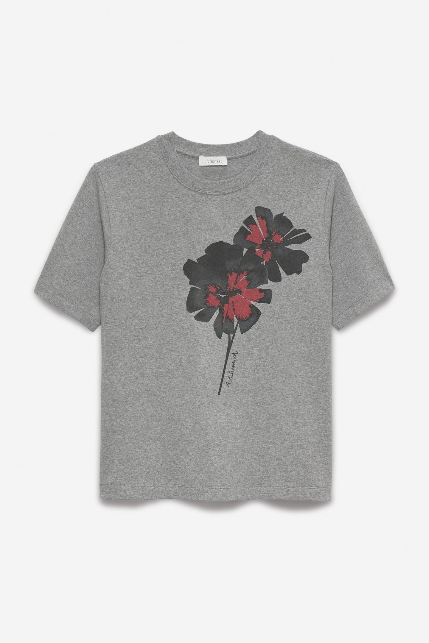 MILA TEE GREY MELANGE 1