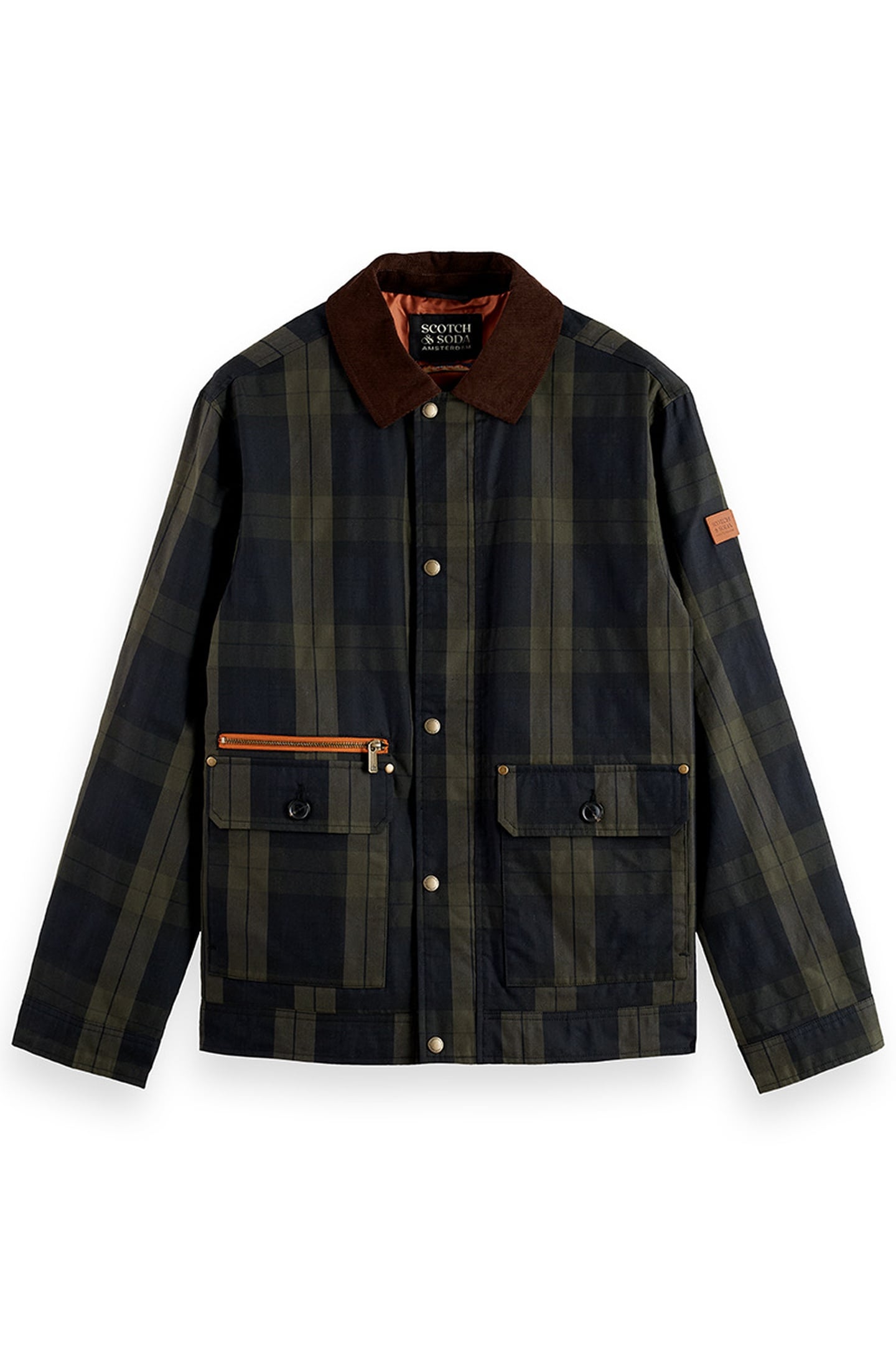 WAX COTTON JACKET BLACKWATCH CHECK 4