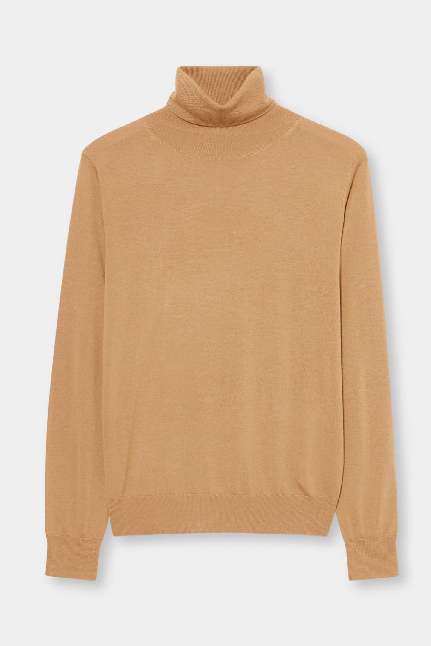 MERINO WOOL TURTLENECK CAMEL 3