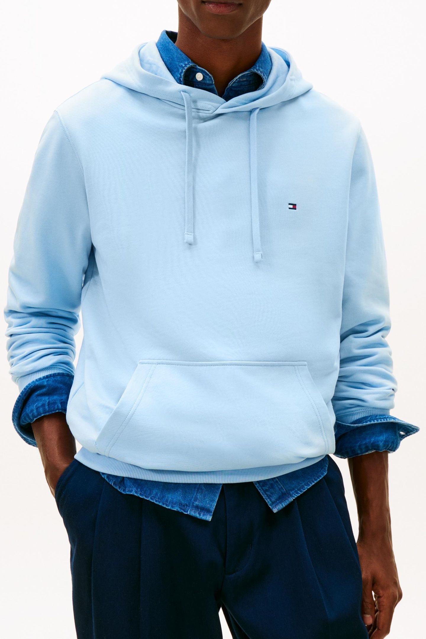ESSENTIAL TERRY HOODIE WELL WATER 2