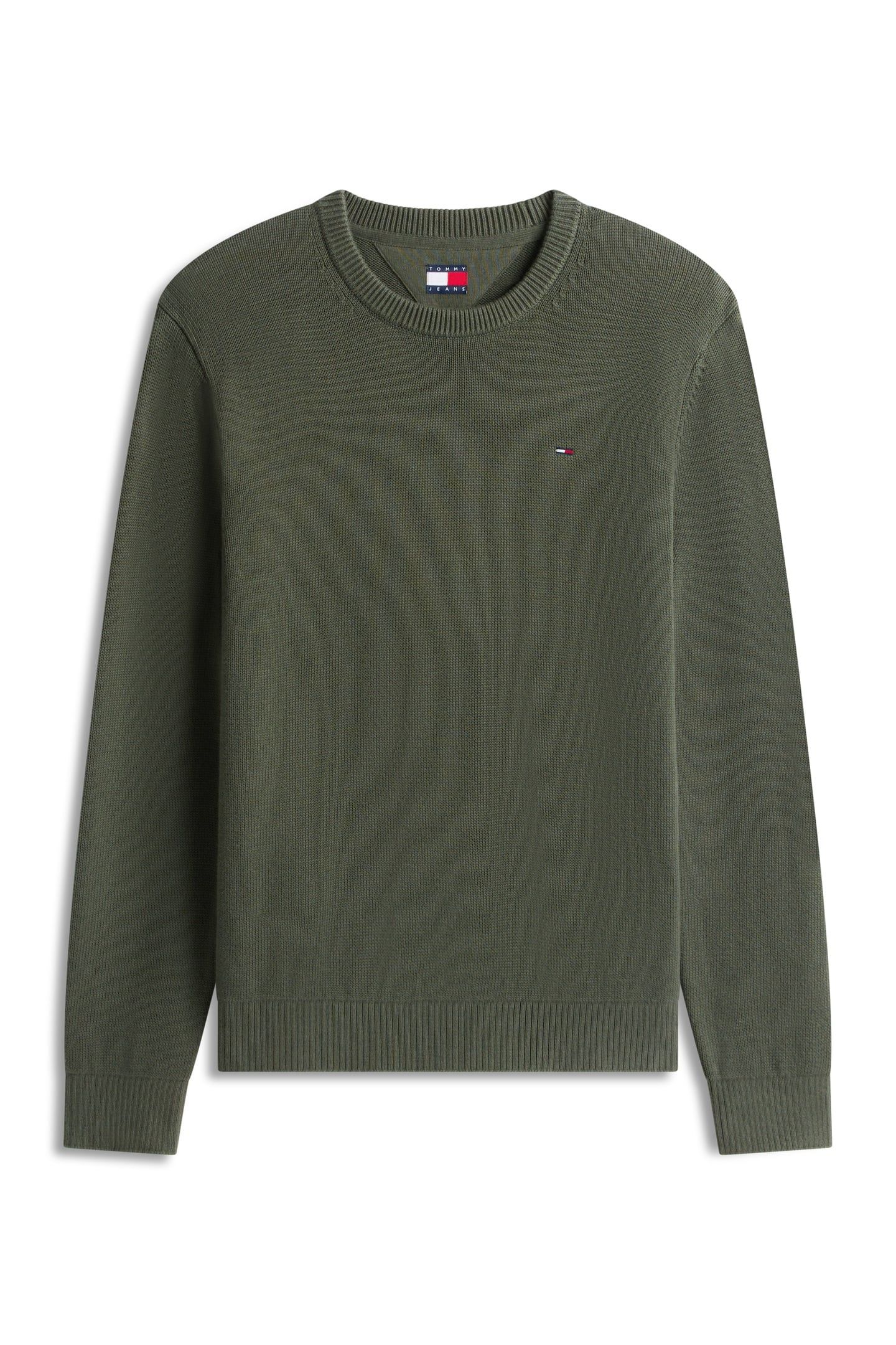 SLIM ESSENTIAL SWEATER PEWTER GREEN 4