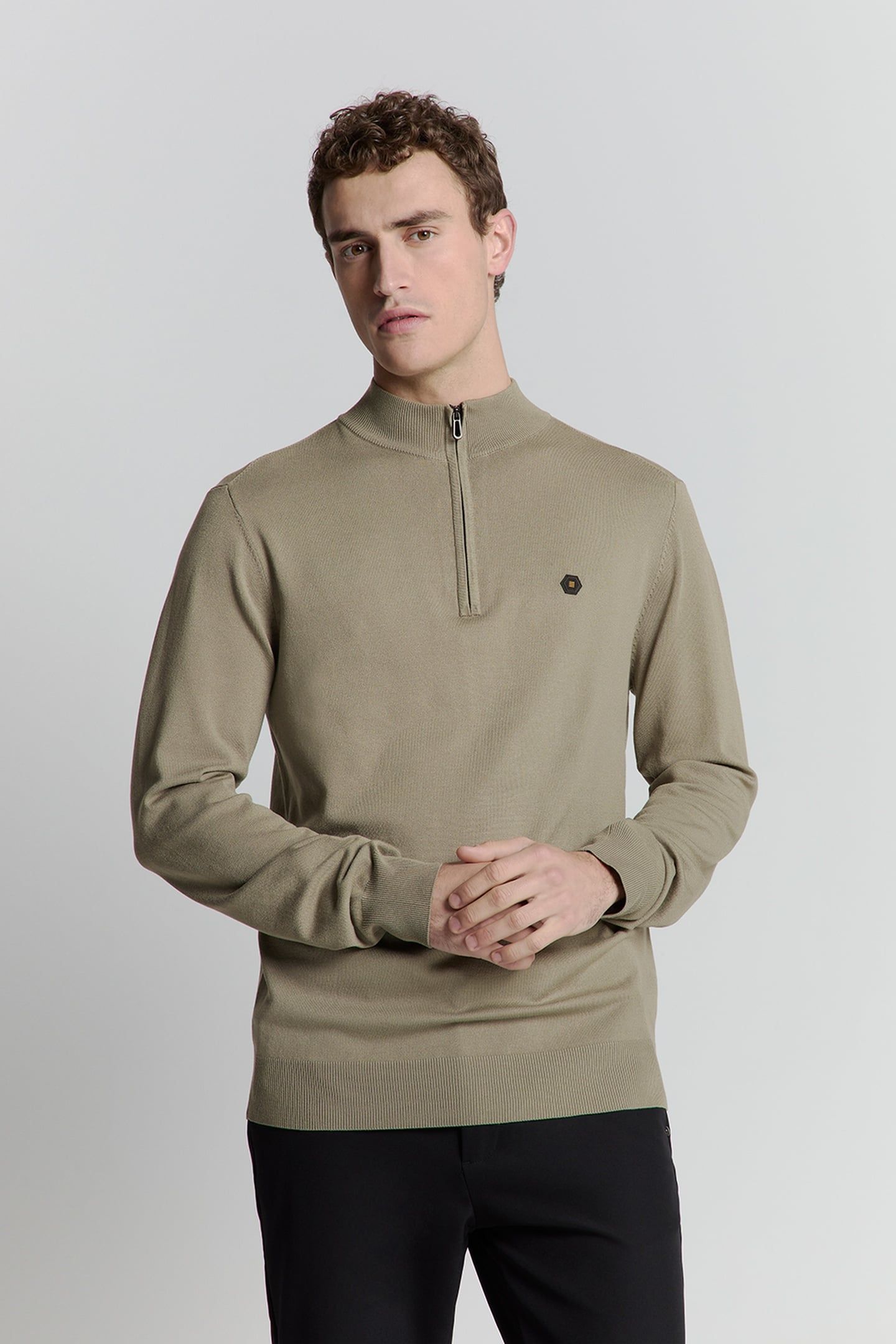 PULLOVER HALF ZIP LIGHT ARMY 2
