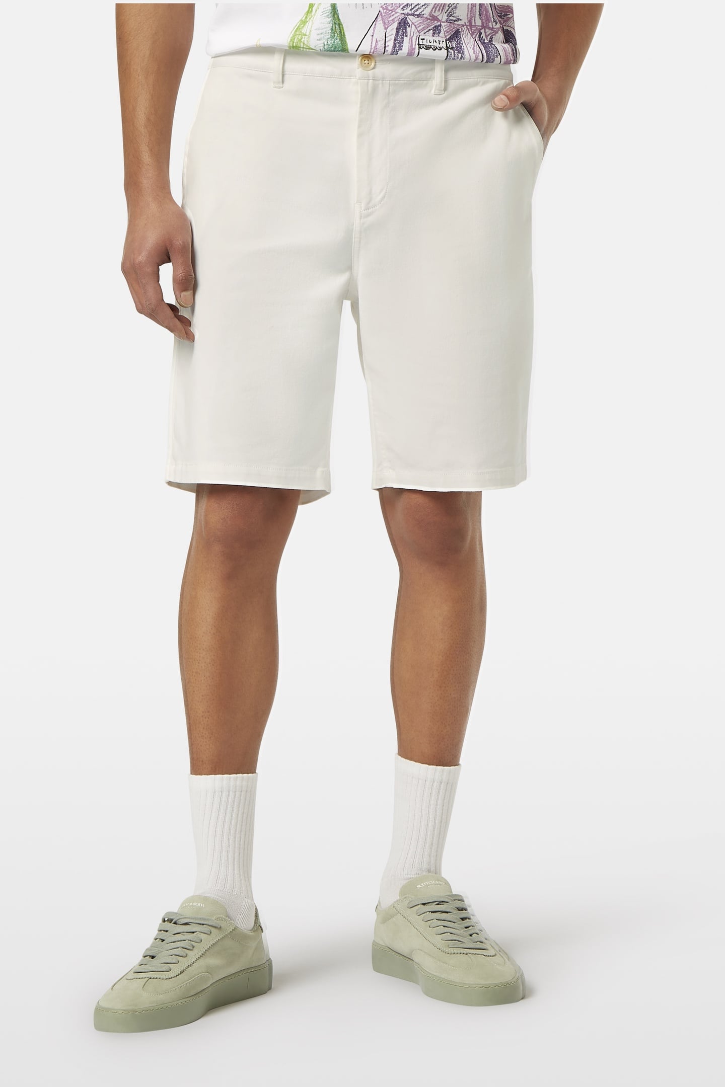 SEASONAL CORE - STUART WASHED COTTON-BLEND TWILL CHINO SHORT 1
