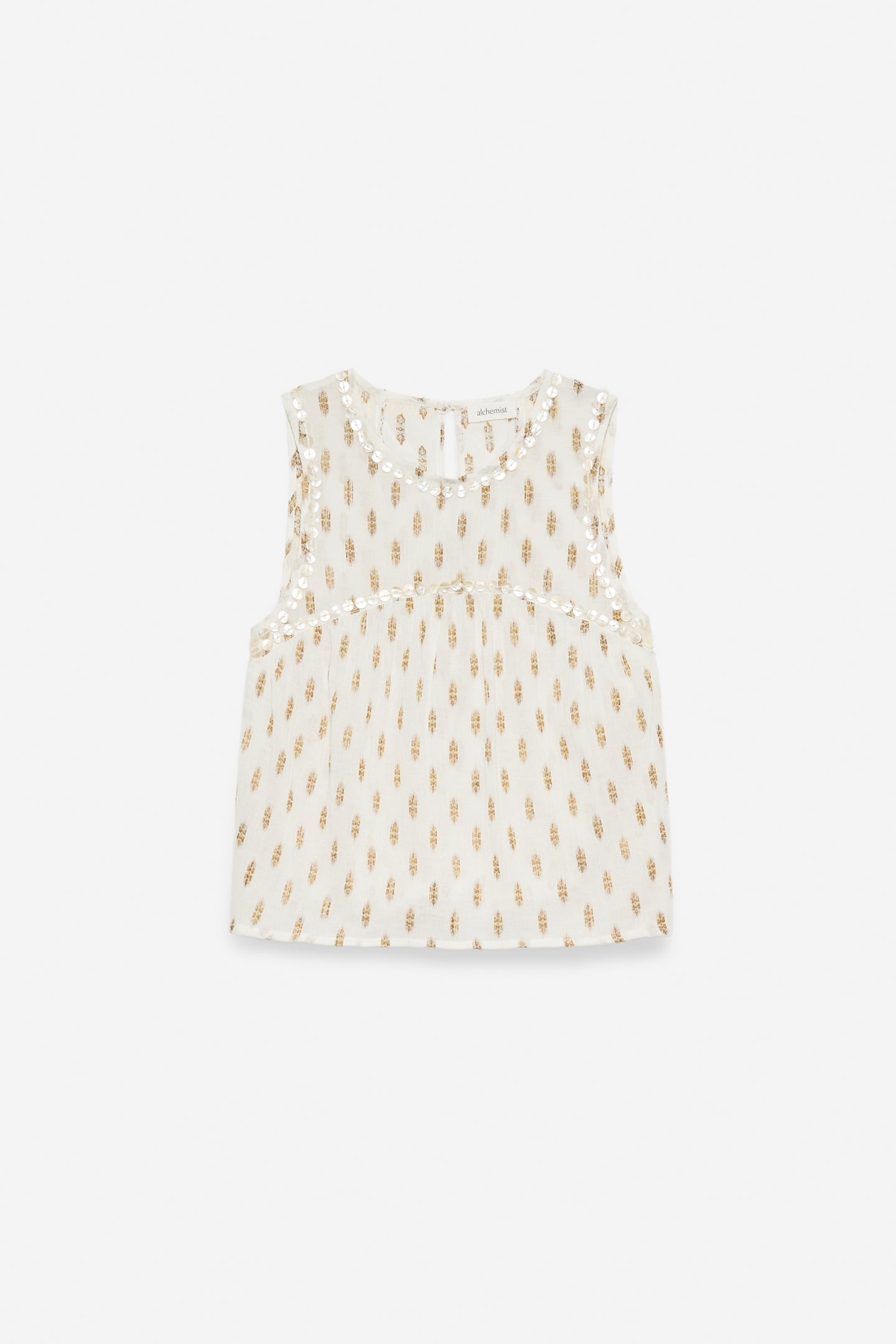 TOP CHLOE OFF WHITE / GOLD 5