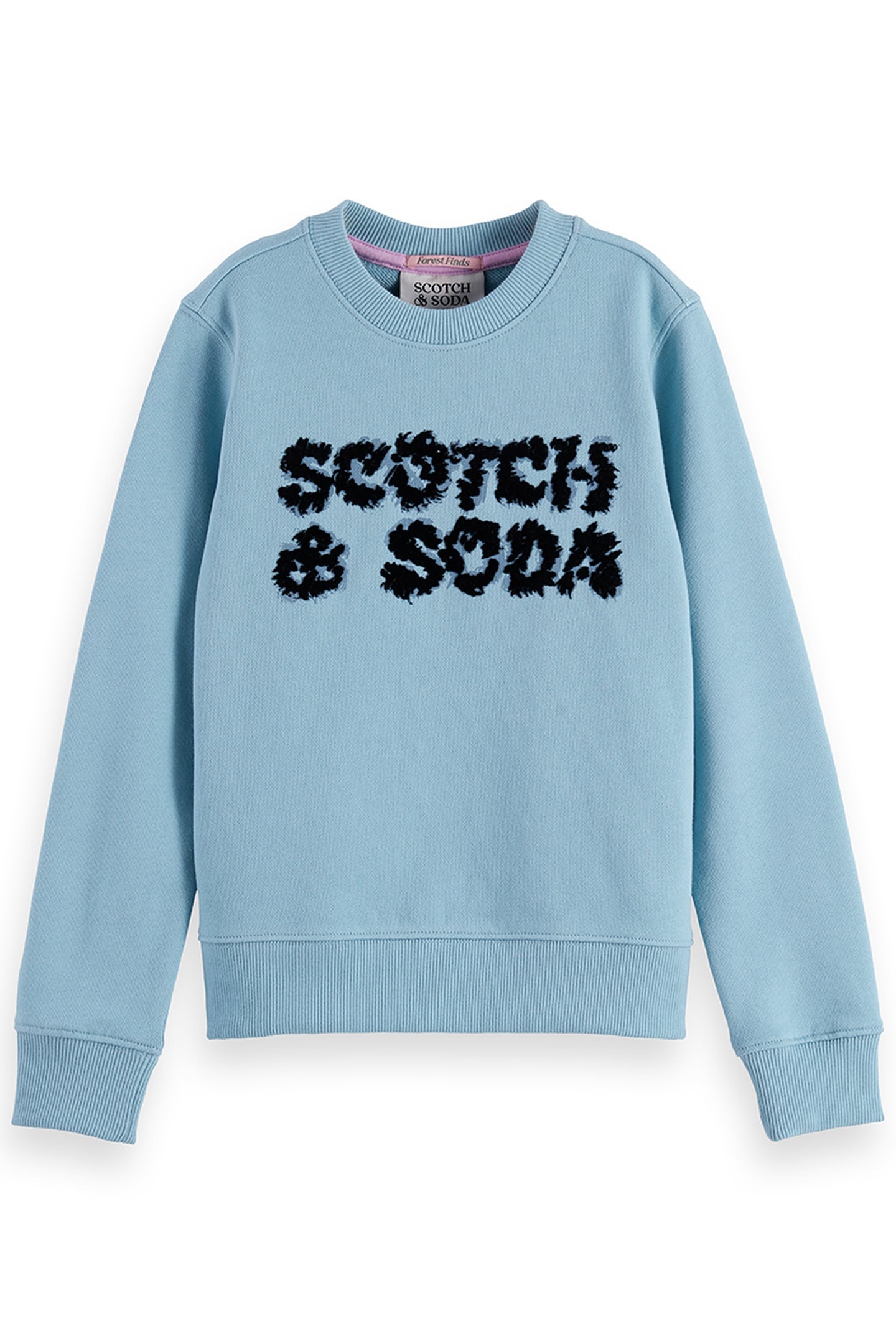 GIRL REGULAR-FIT GARMENT-DYED SWEATSHIRT WITH FRONT ARTWORK 1