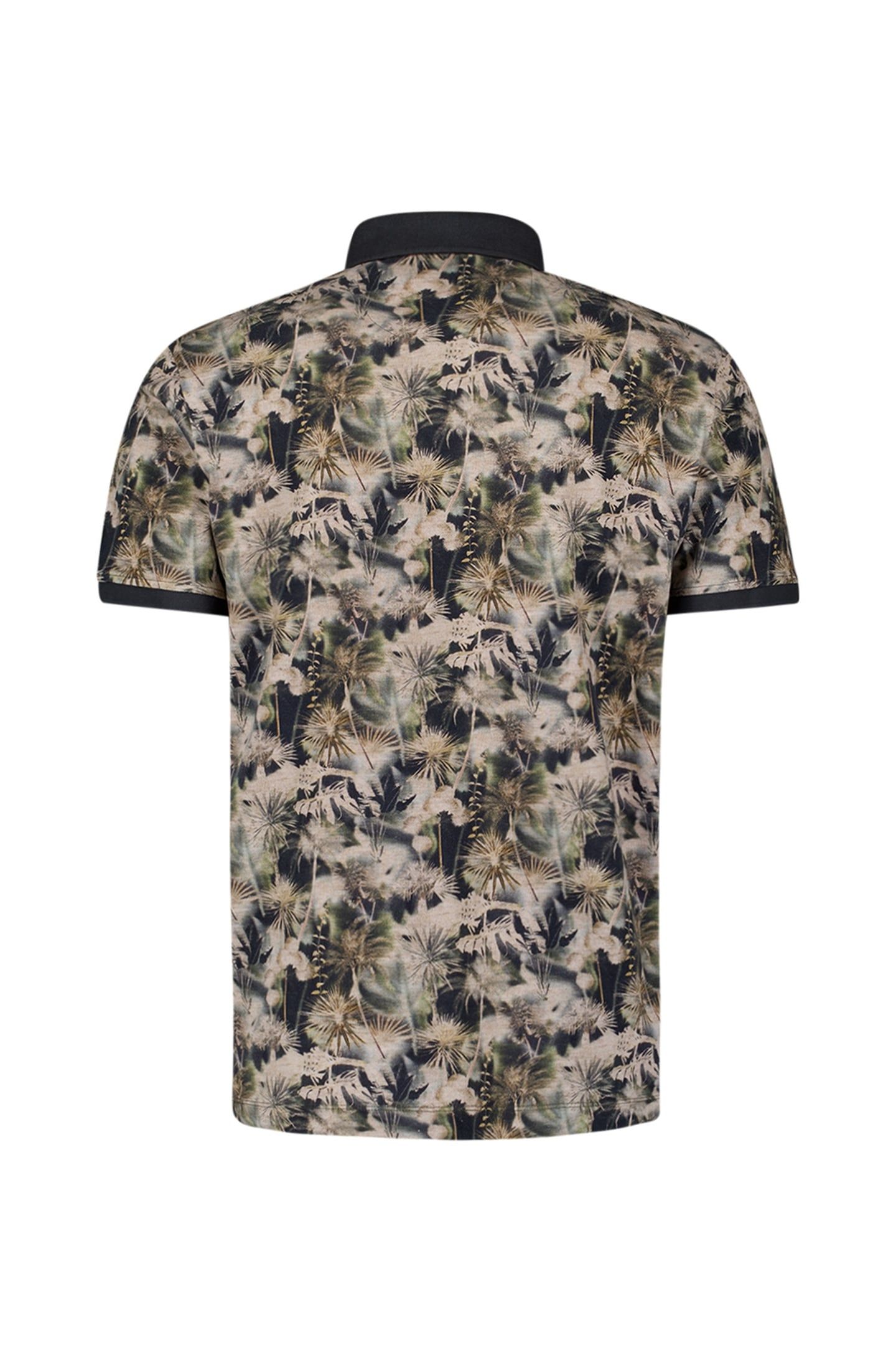 POLO PIQUE ALLOVER PRINTED MINT 2