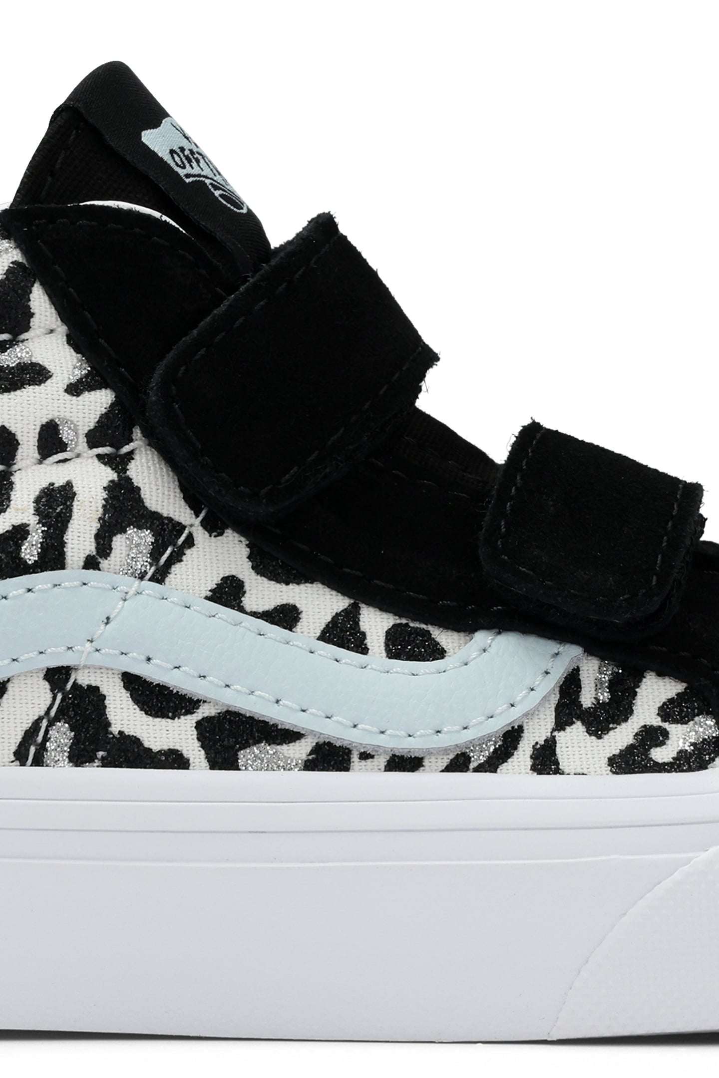 YOUTH UNISEX SK8-MID REISSUE V LEOPARD GLITTER PASTEL BLUE 6