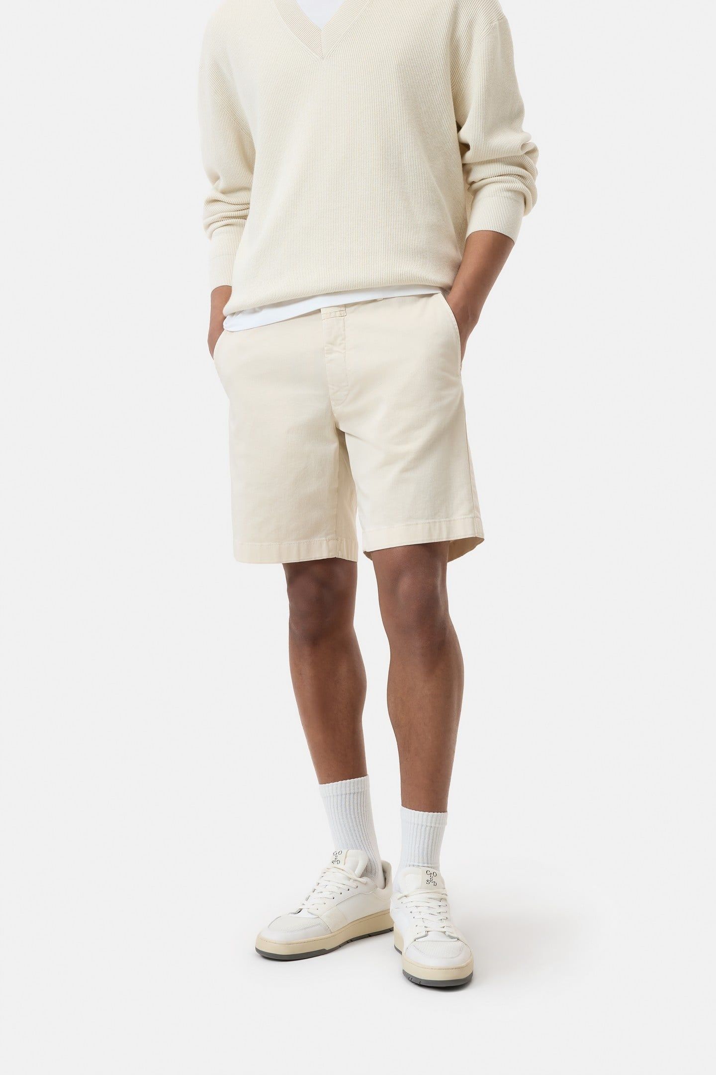 CLASSIC CHINO SHORTS LIME BEIGE 1