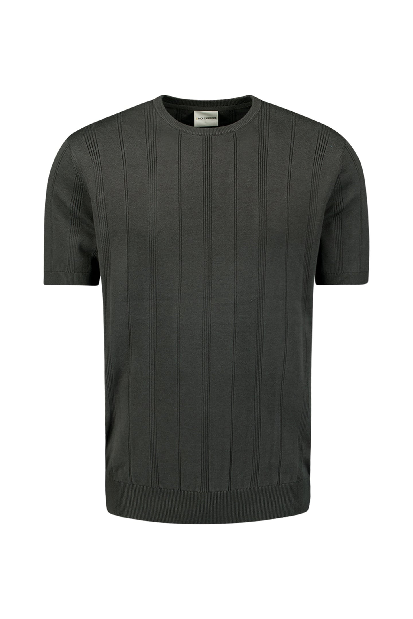 PULLOVER SHORT SLEEVE CREWNECK DROPNEEDLE STRIPES DARK STEEL 1