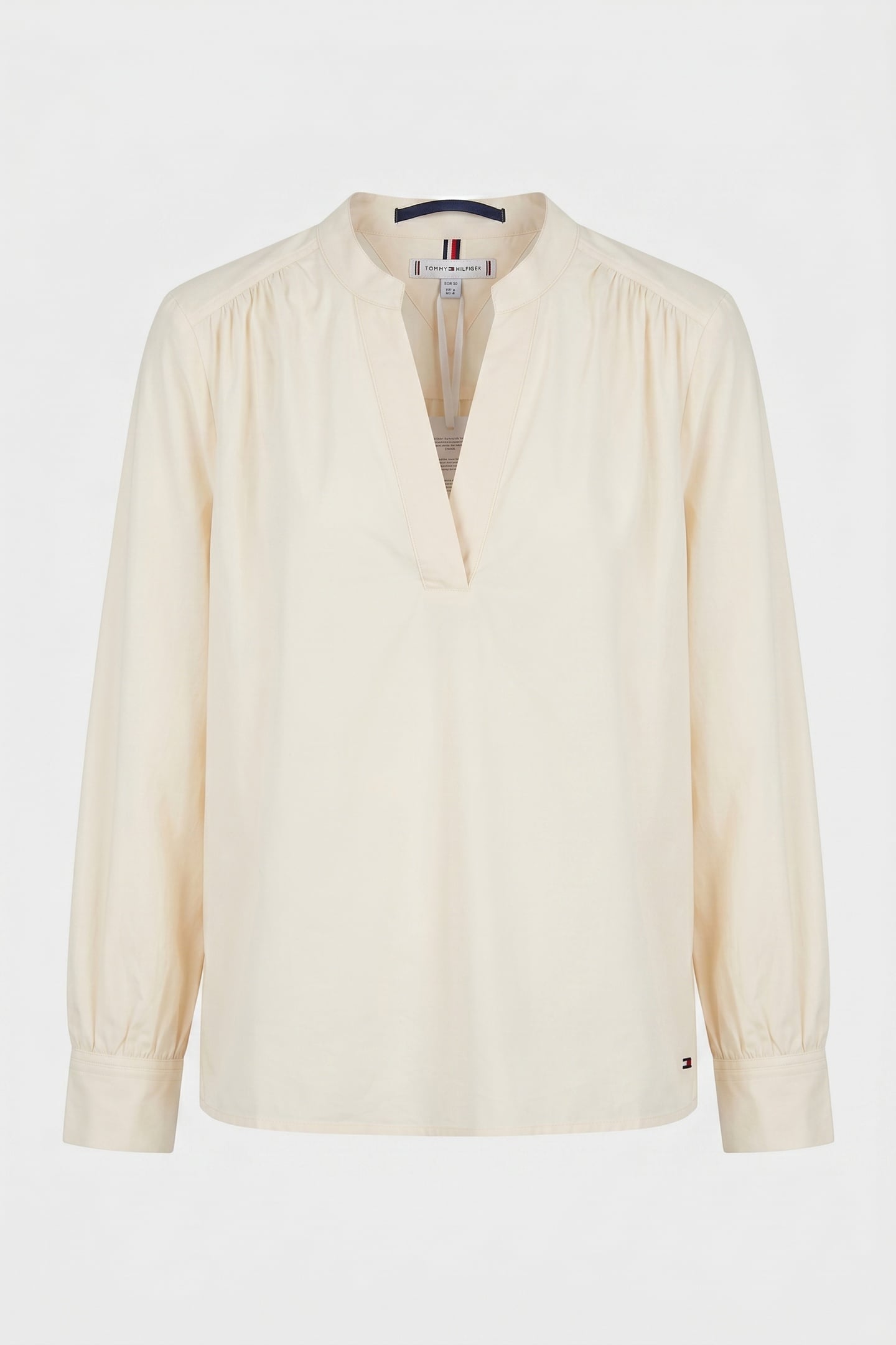 POPLIN V-NECK BLOUSE CALICO 3