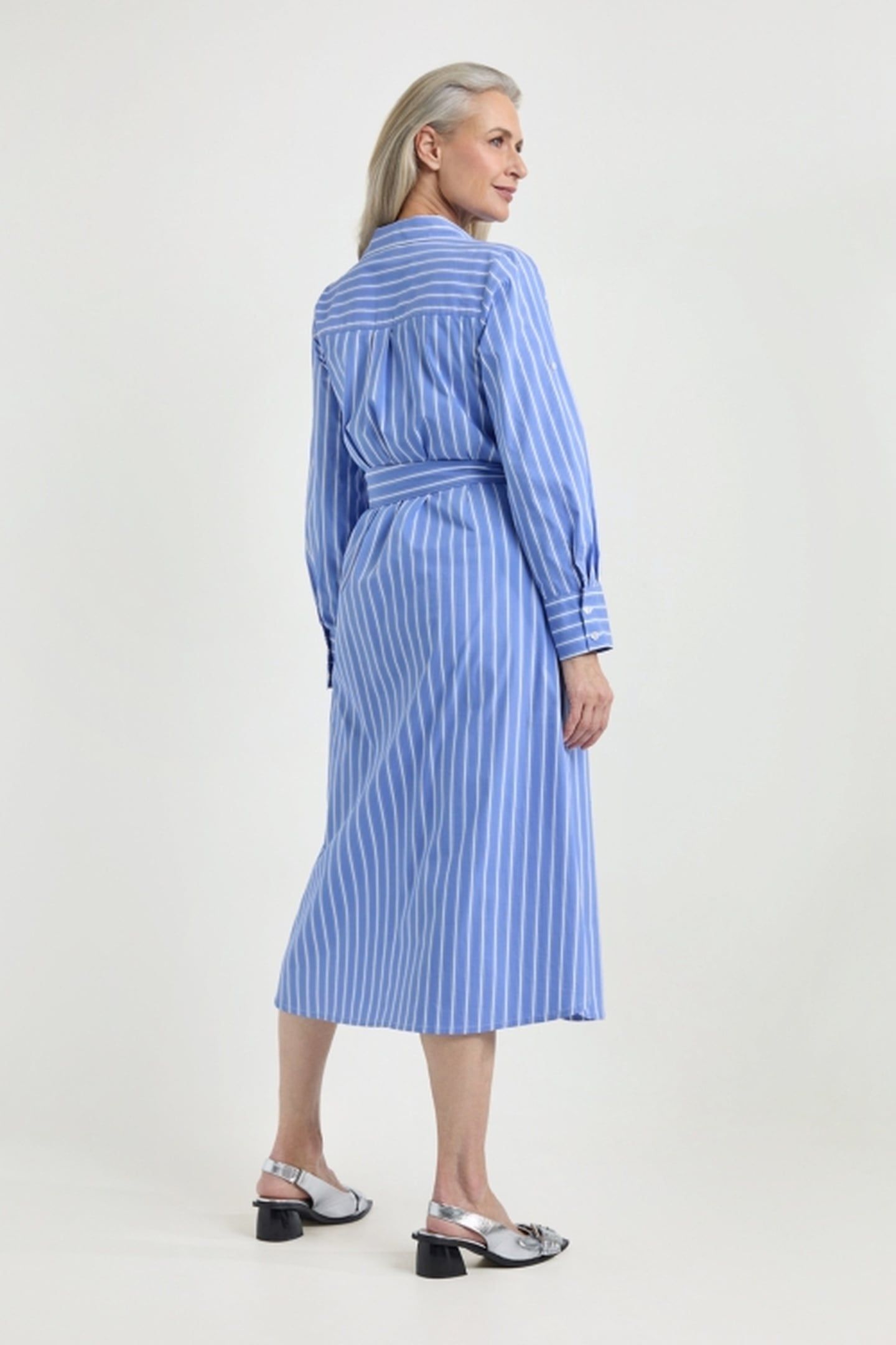 JULIO DRESS ROYAL BLUE STRIPE 4