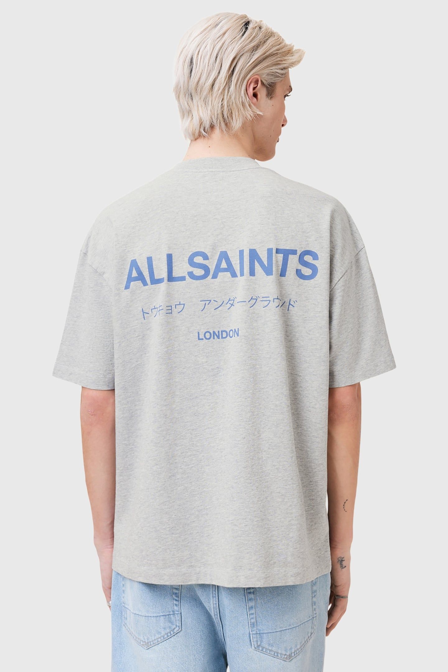UNDERGROUND SS CREW GREY MARL/BLUE 4
