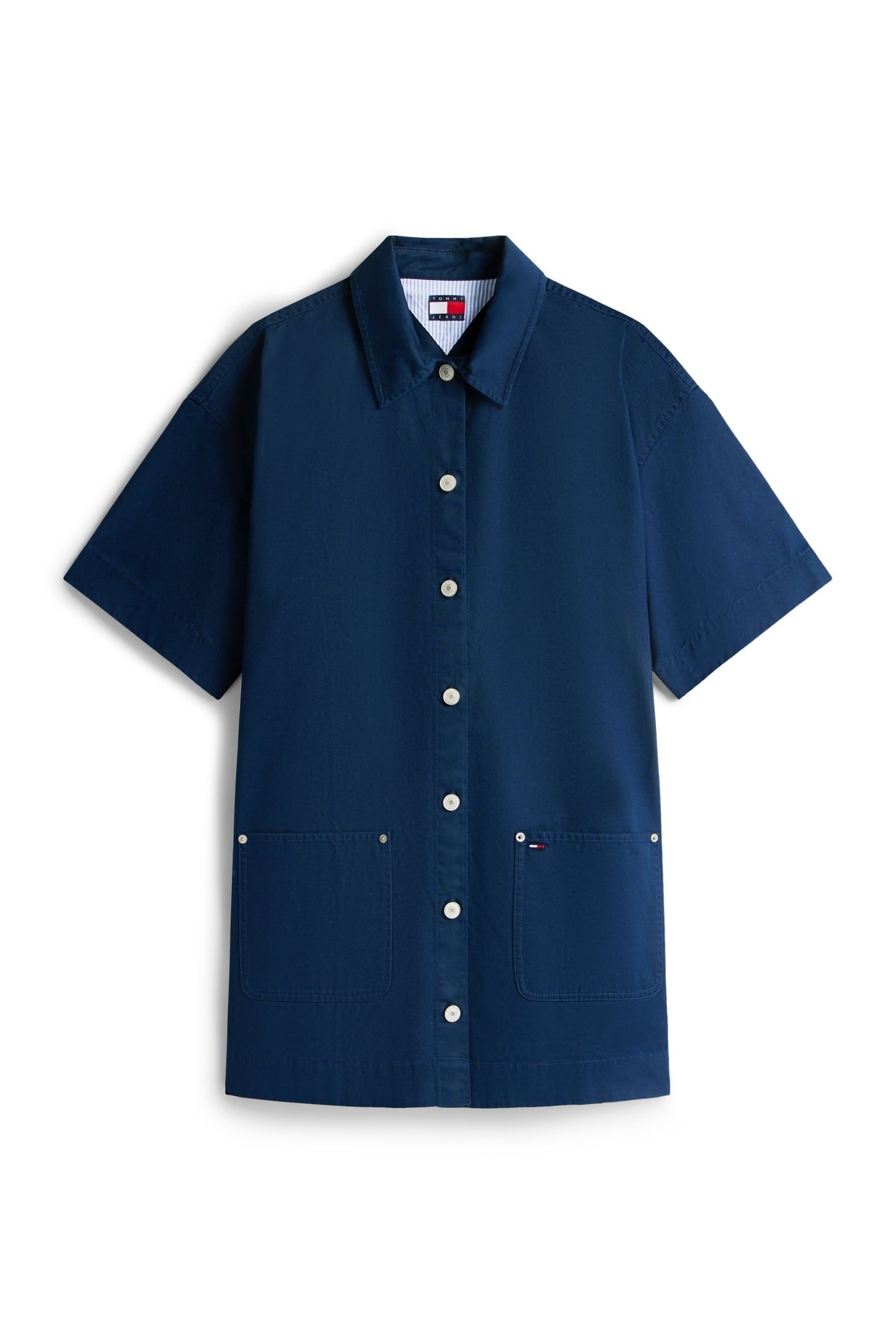 POCKET MINI SHIRT DRESS DARK NIGHT NAVY 3