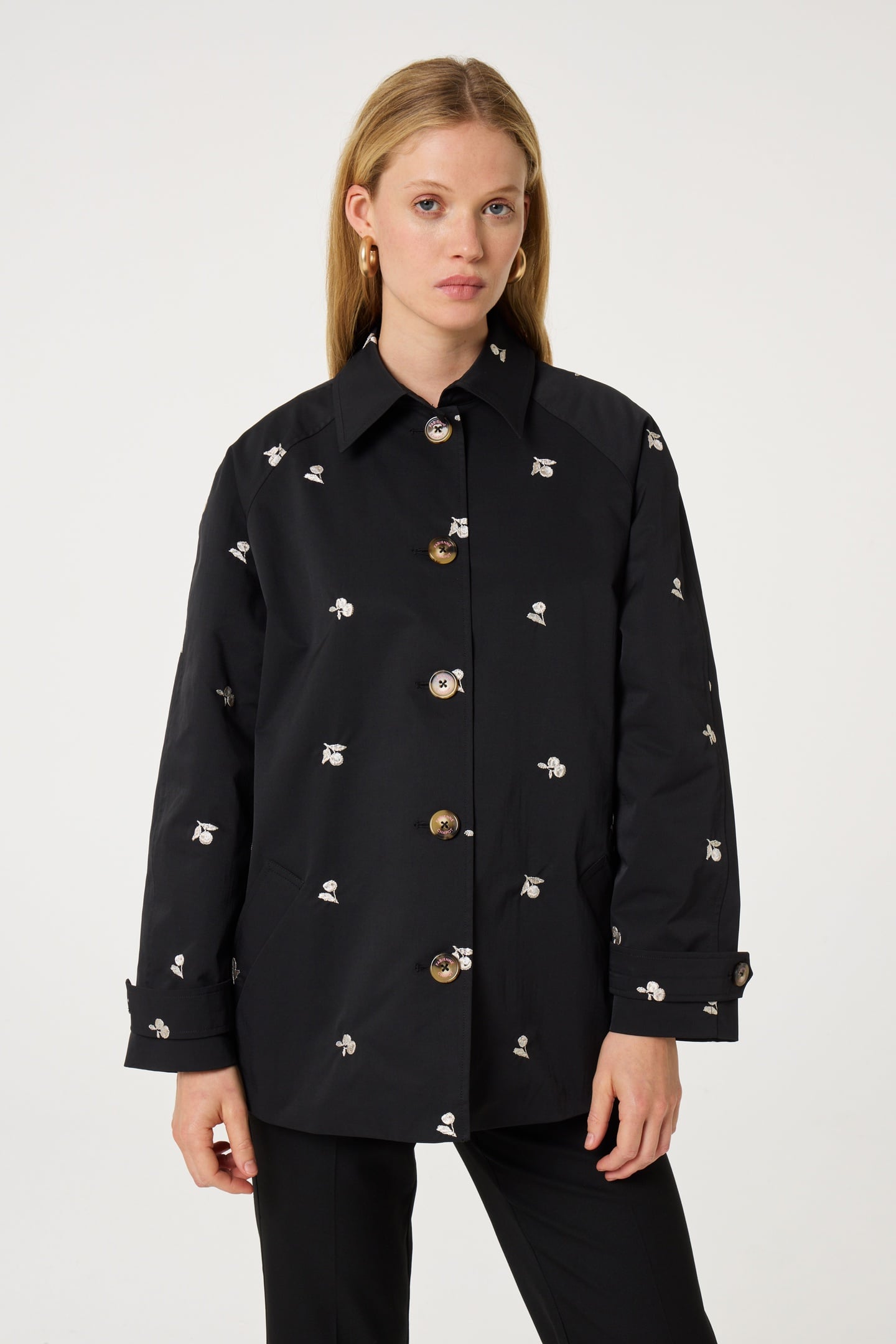 TROY TRENCHCOAT SHORT BLACK 1