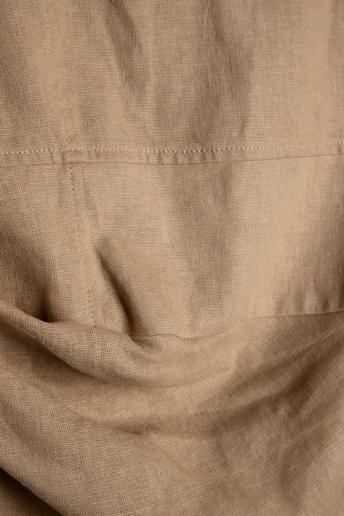 LINEN MINI DRESS SAND 4