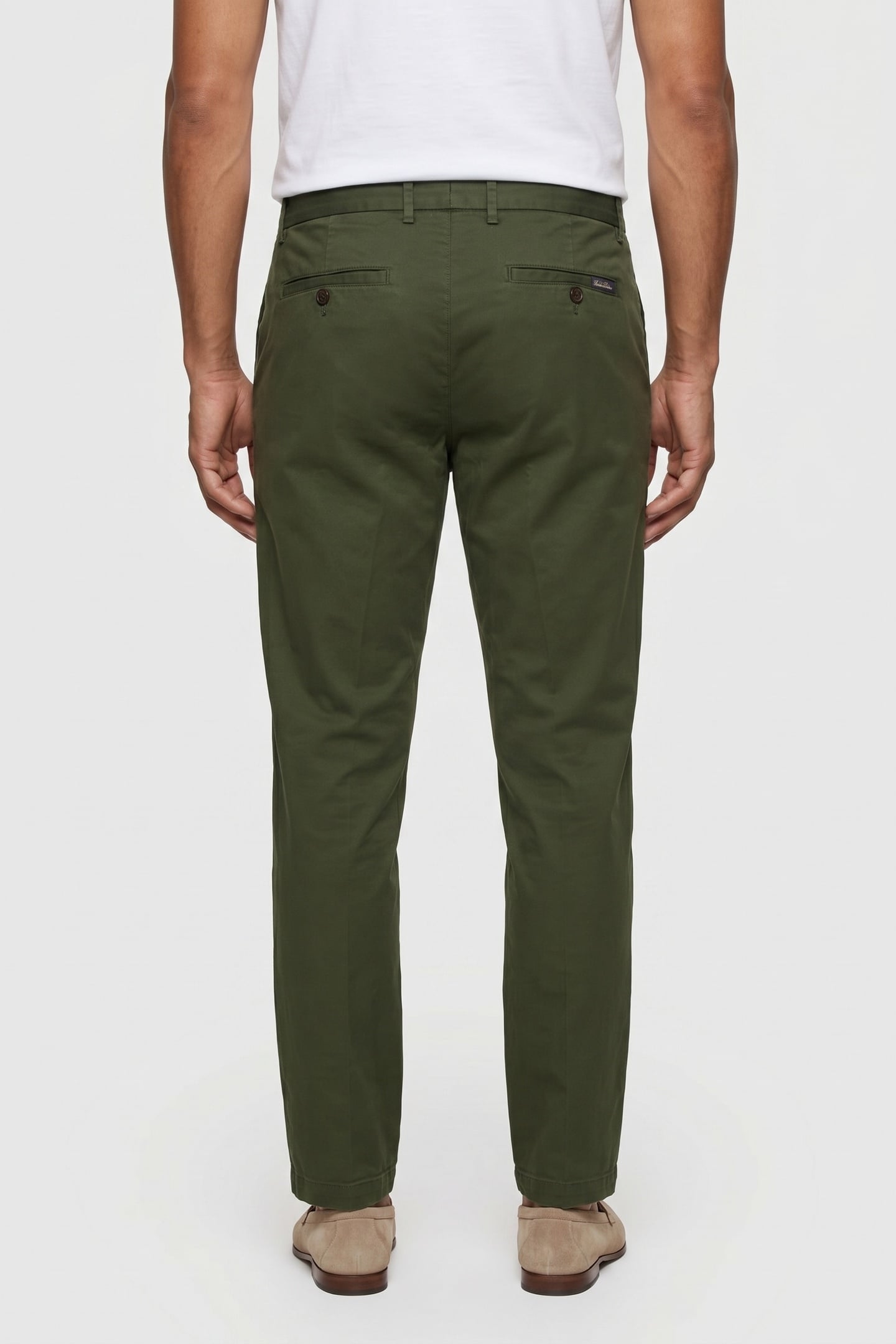 CHINO COTTON MILITARY GREEN 2