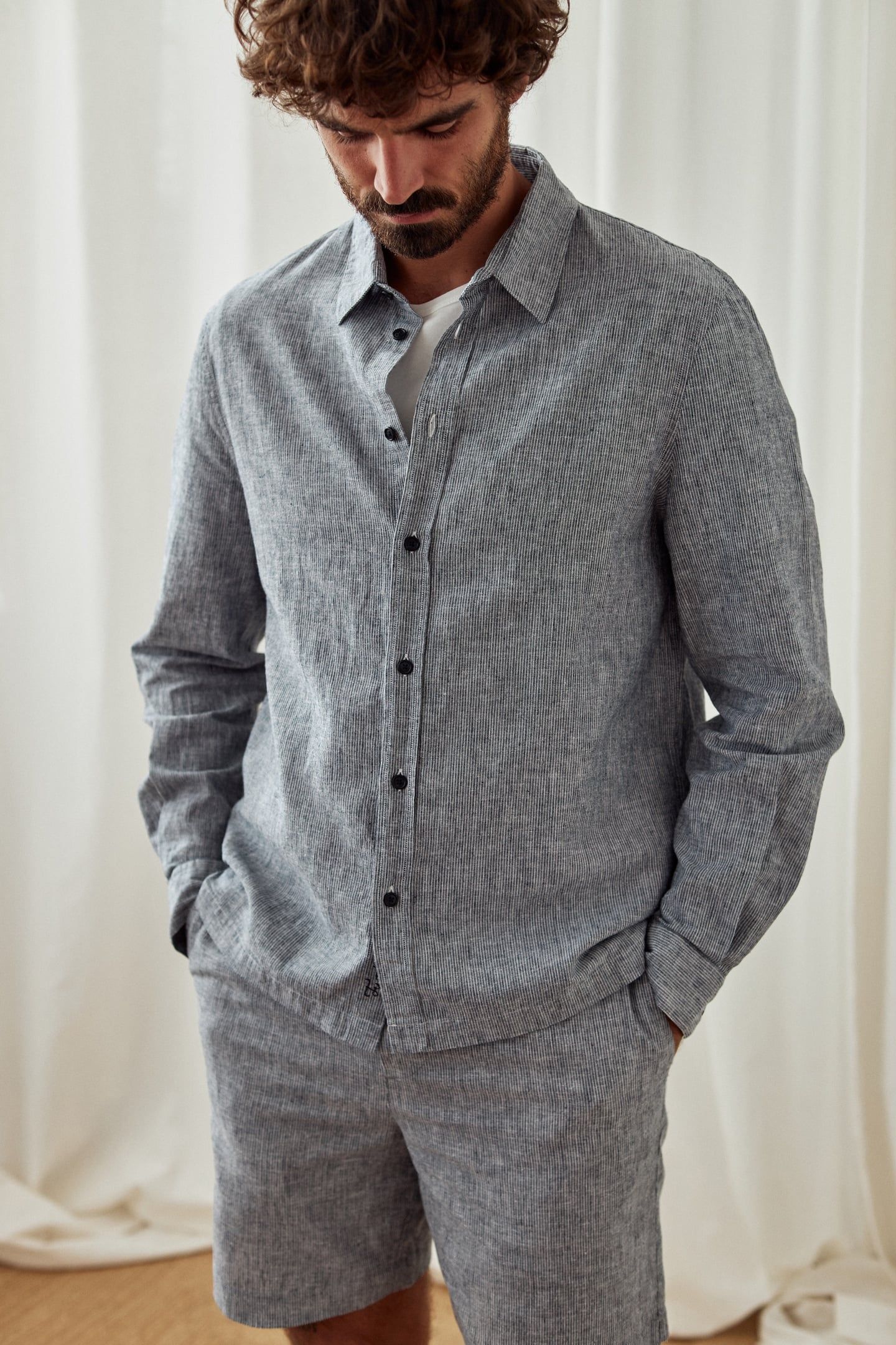 ALACRAN SHIRT NAVY STRIPES 2