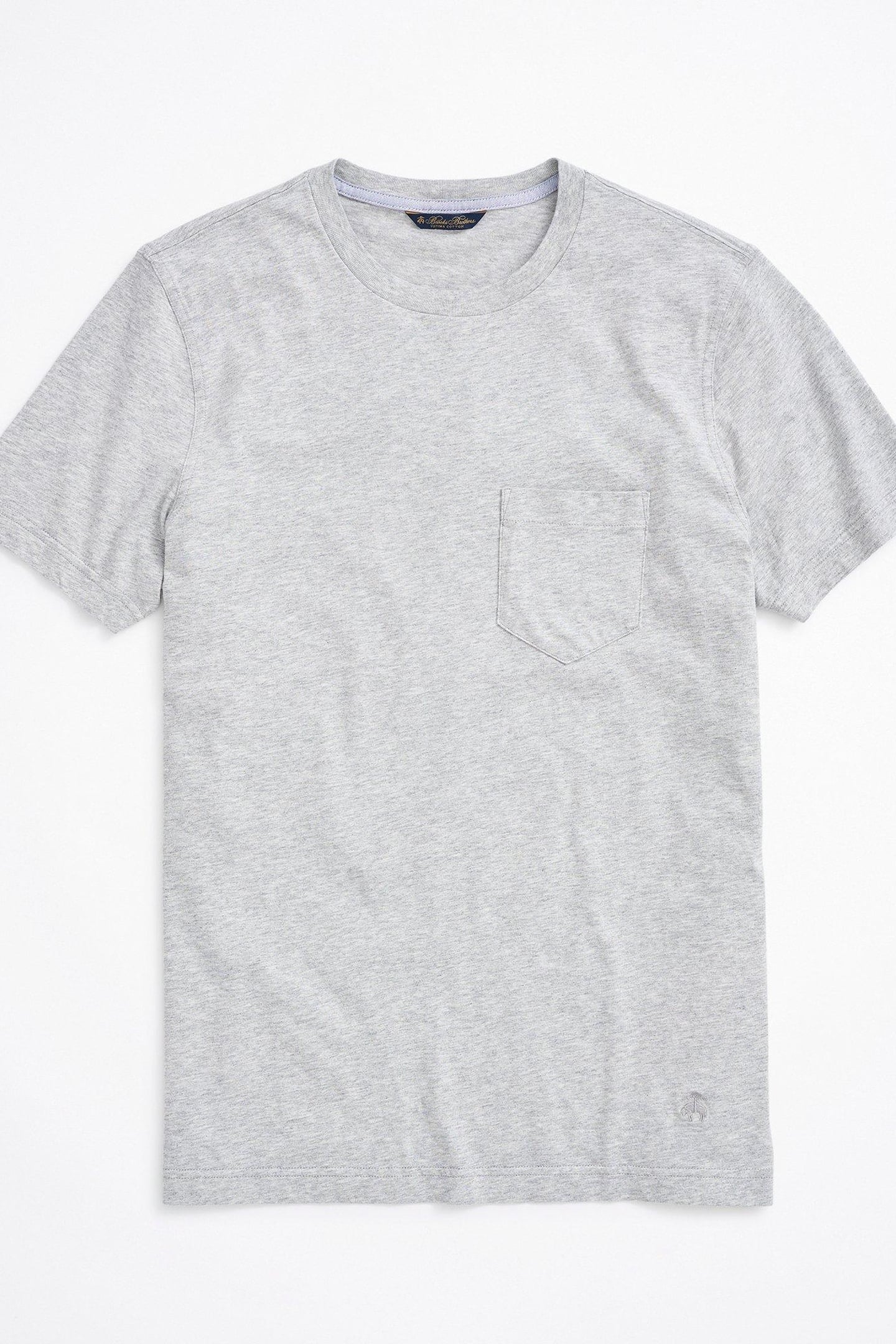 SUPIMA CREWNECK COTTON T-SHIRT GREY 3