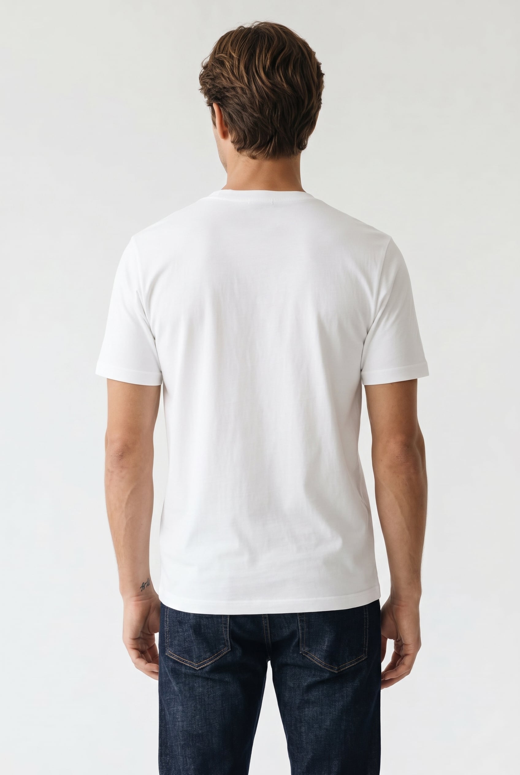 MENS REG FIT T SHIRT ROBOTS WHITE 3