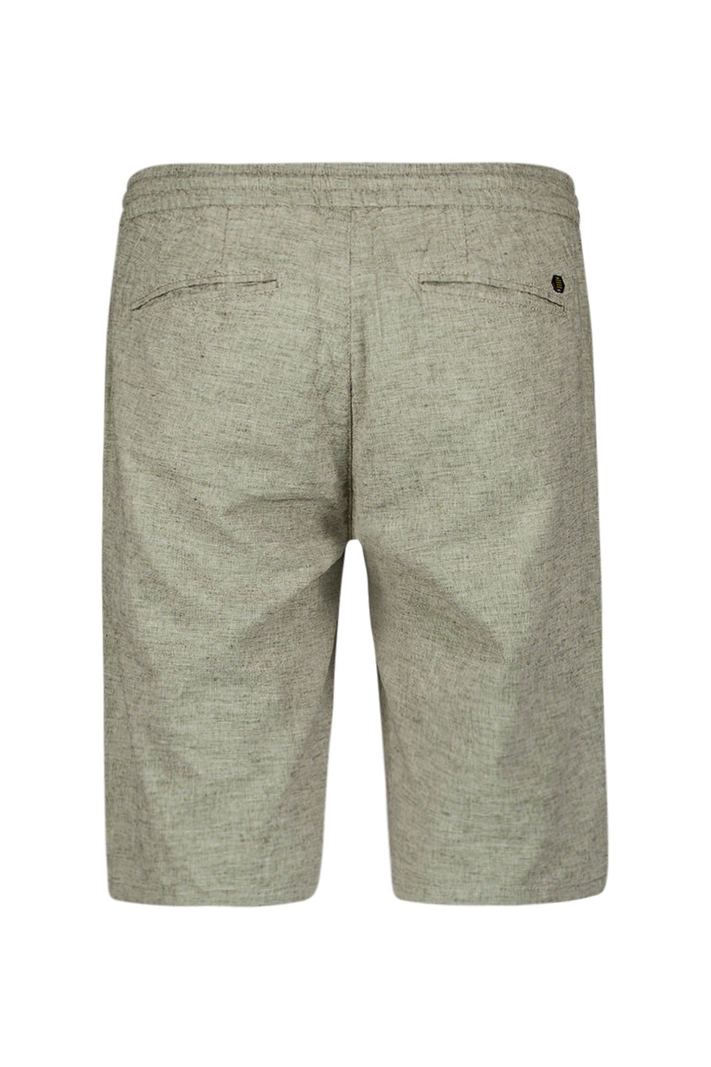 SHORT WITH LINEN MELANGE DARK MOSS 6